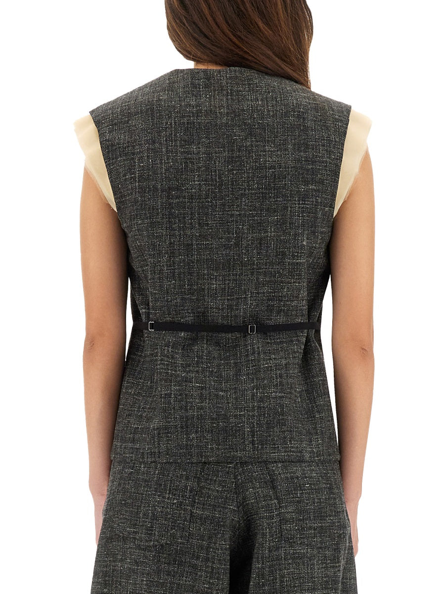 ALYSI Wool Grit Vest - Size 40