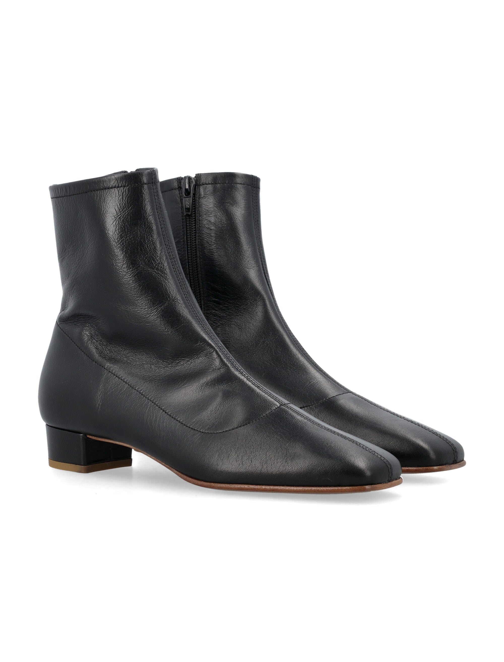 BY FAR Este Boots with Square Toe and Low Block Heel