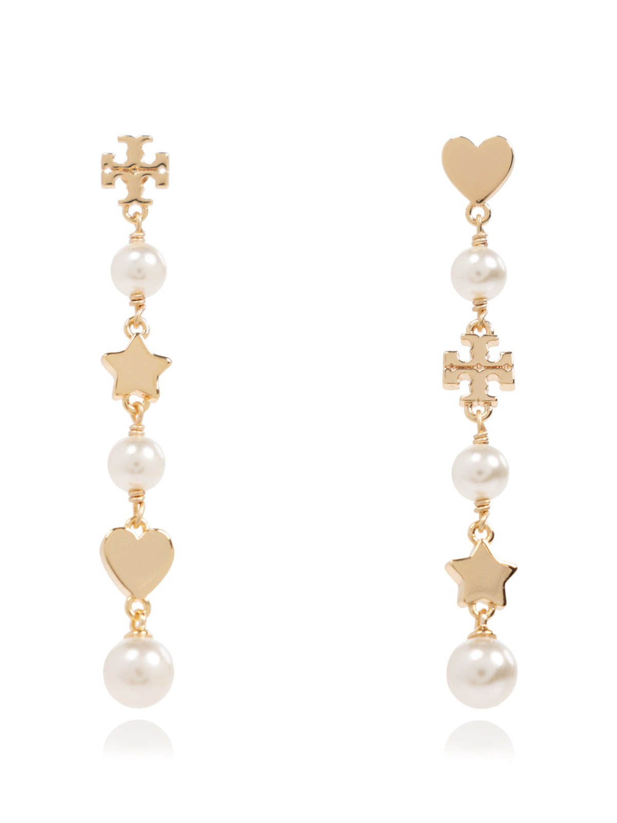 TORY BURCH Linear Pearl Earrings