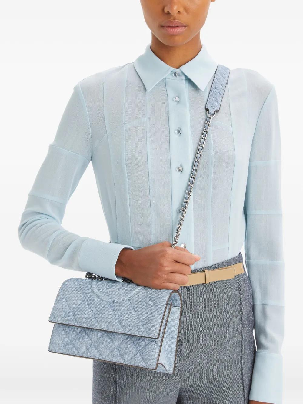 TORY BURCH Mini Denim Convertible Crossbody Bag