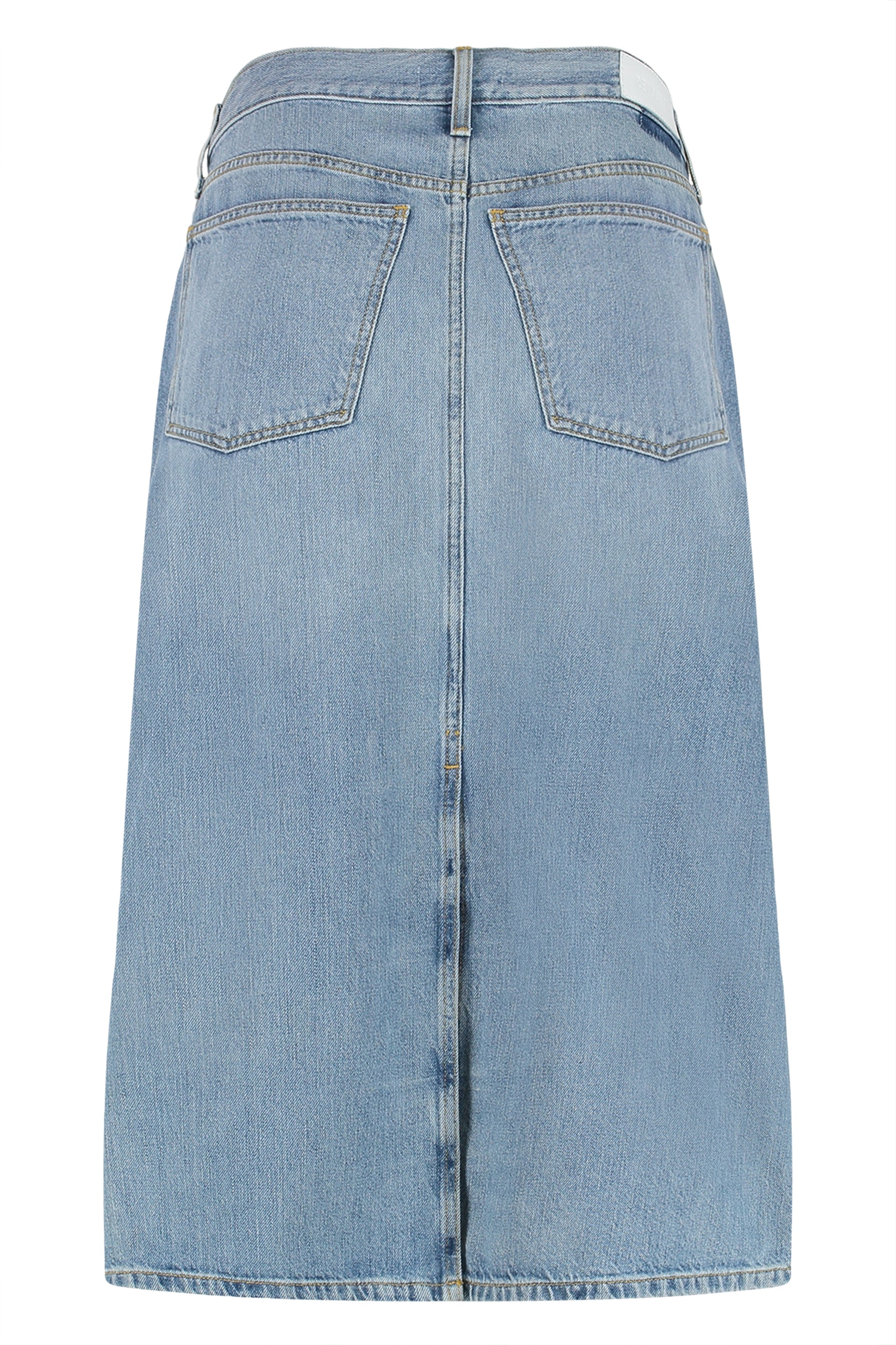 RE/DONE Classic Denim Skirt with Back Slit