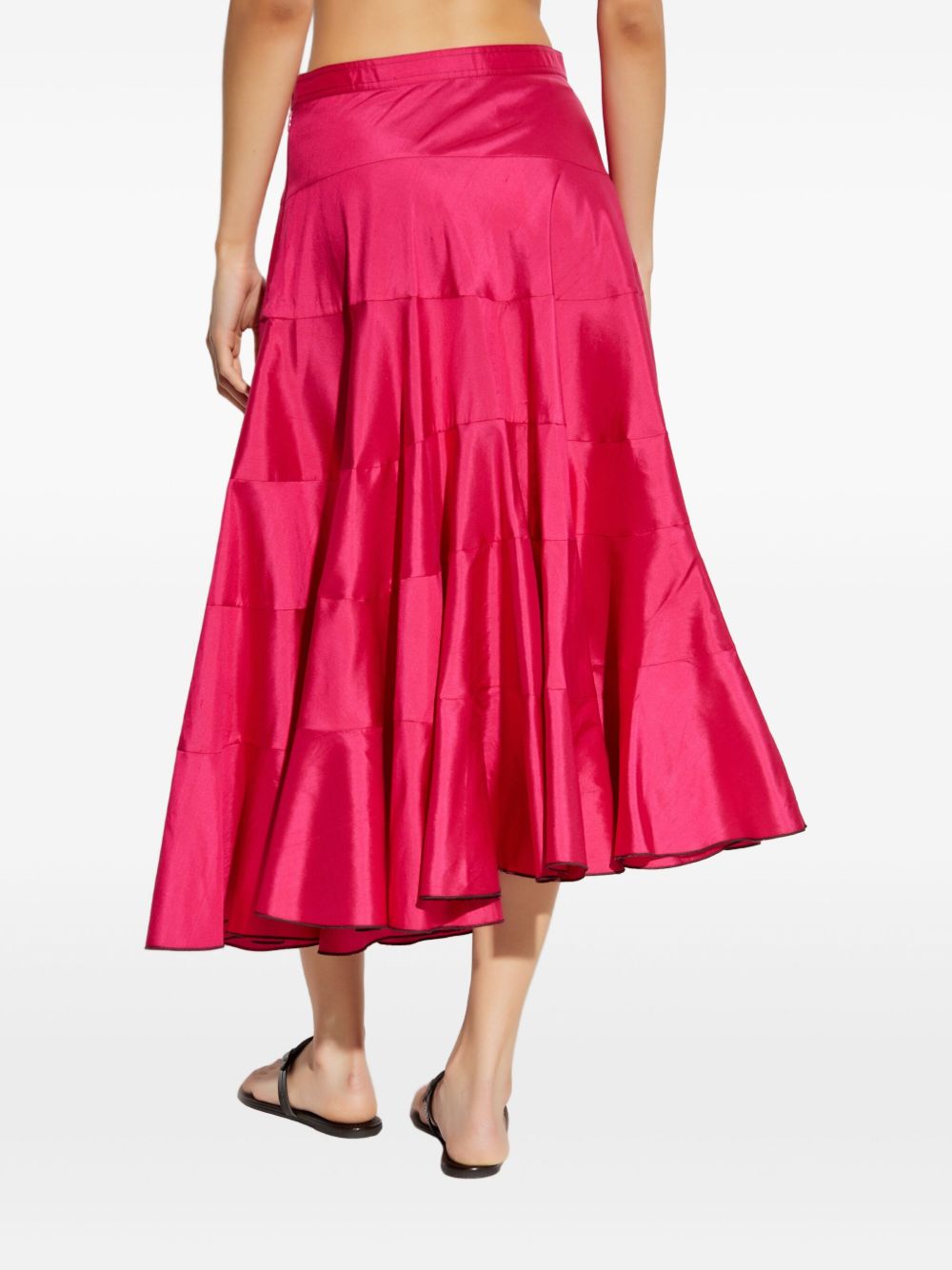 TORY BURCH Silk Flared Midi Skirt