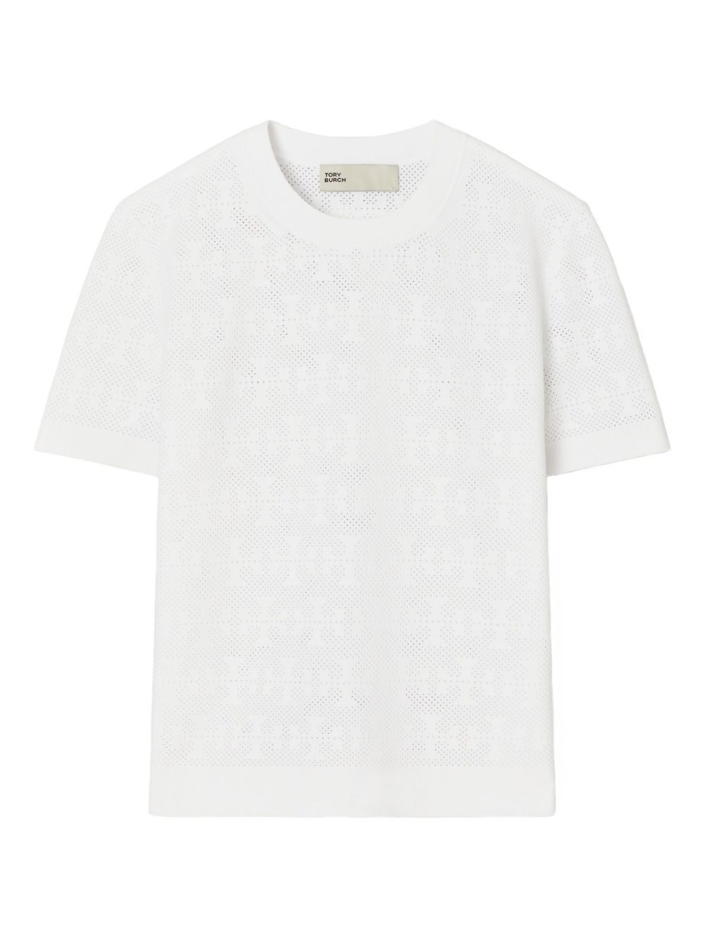 TORY BURCH Textured Monogram T-Shirt for Women