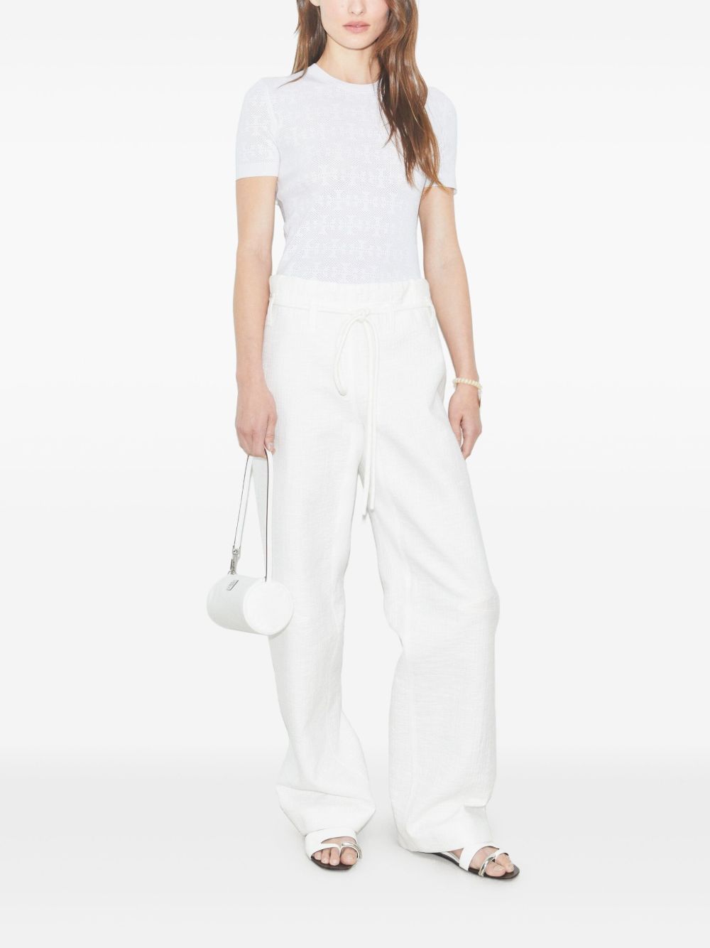 TORY BURCH Textured Monogram T-Shirt for Women