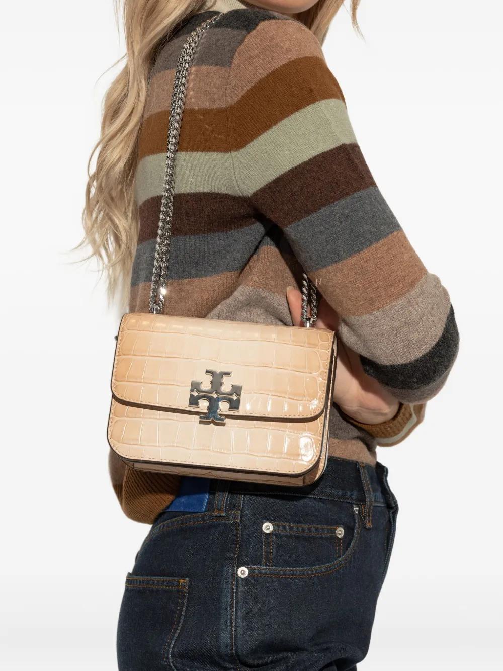 TORY BURCH Mini Crocodile Embossed Shoulder Handbag