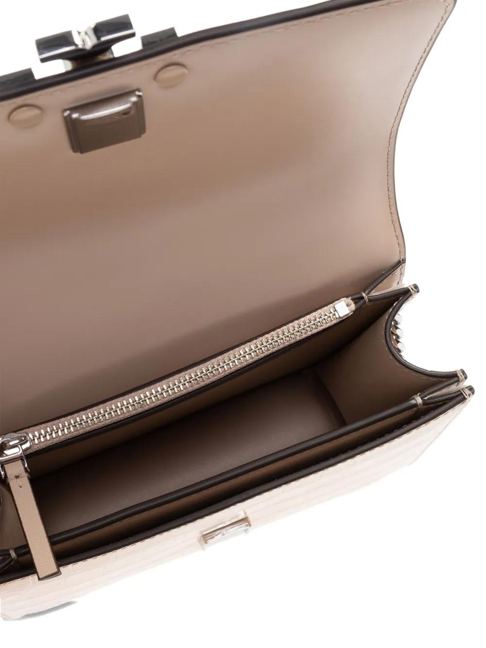 TORY BURCH Mini Crocodile Embossed Shoulder Handbag