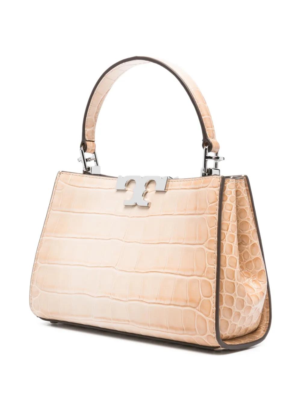 TORY BURCH Mini Embossed Handbag with Top Handle