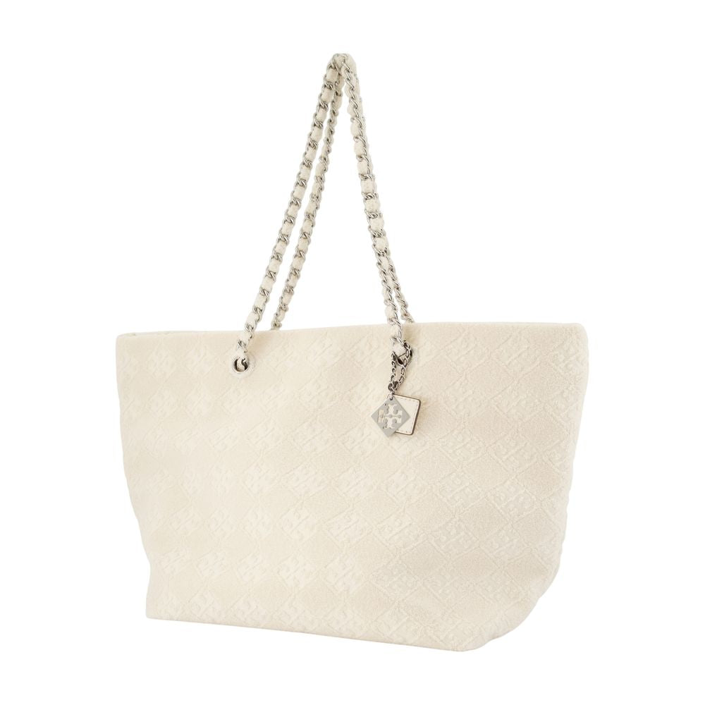 TORY BURCH Ella Terry Cotton Mini Tote Handbag