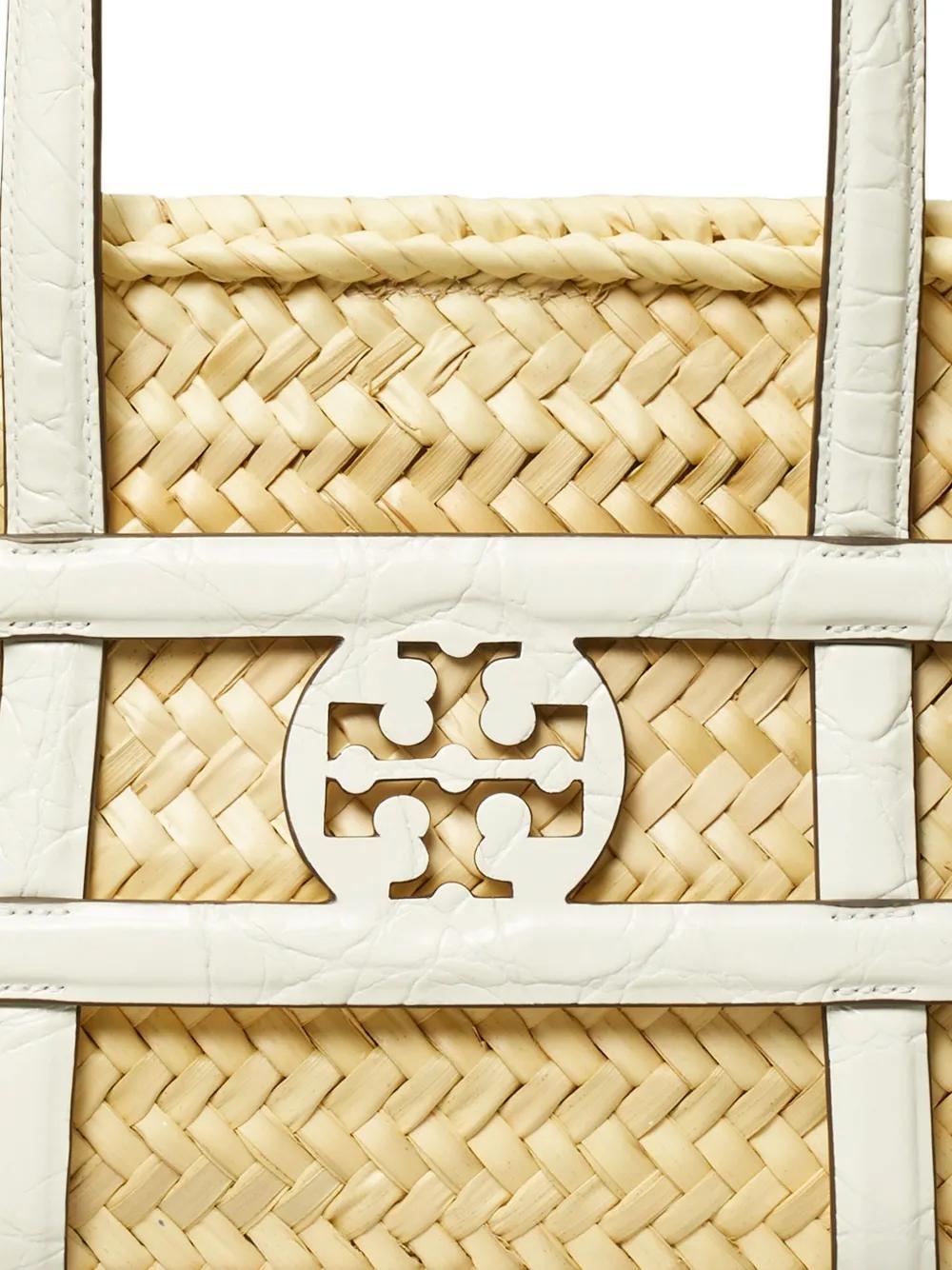 TORY BURCH Mini Ella Straw Basket Handbag