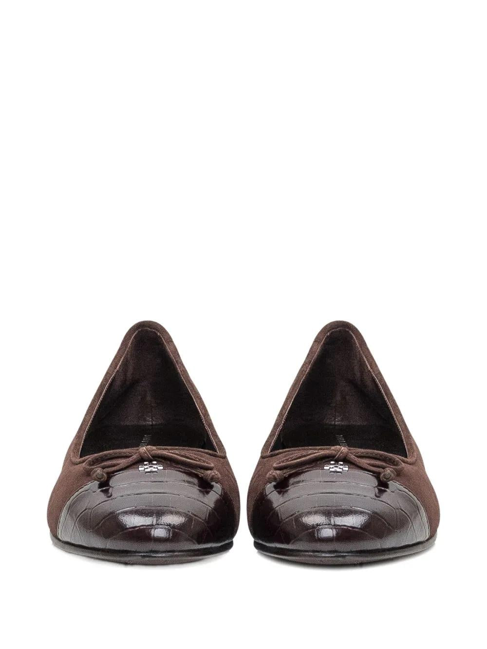 TORY BURCH Suede Cap Toe Ballet Flats for Women