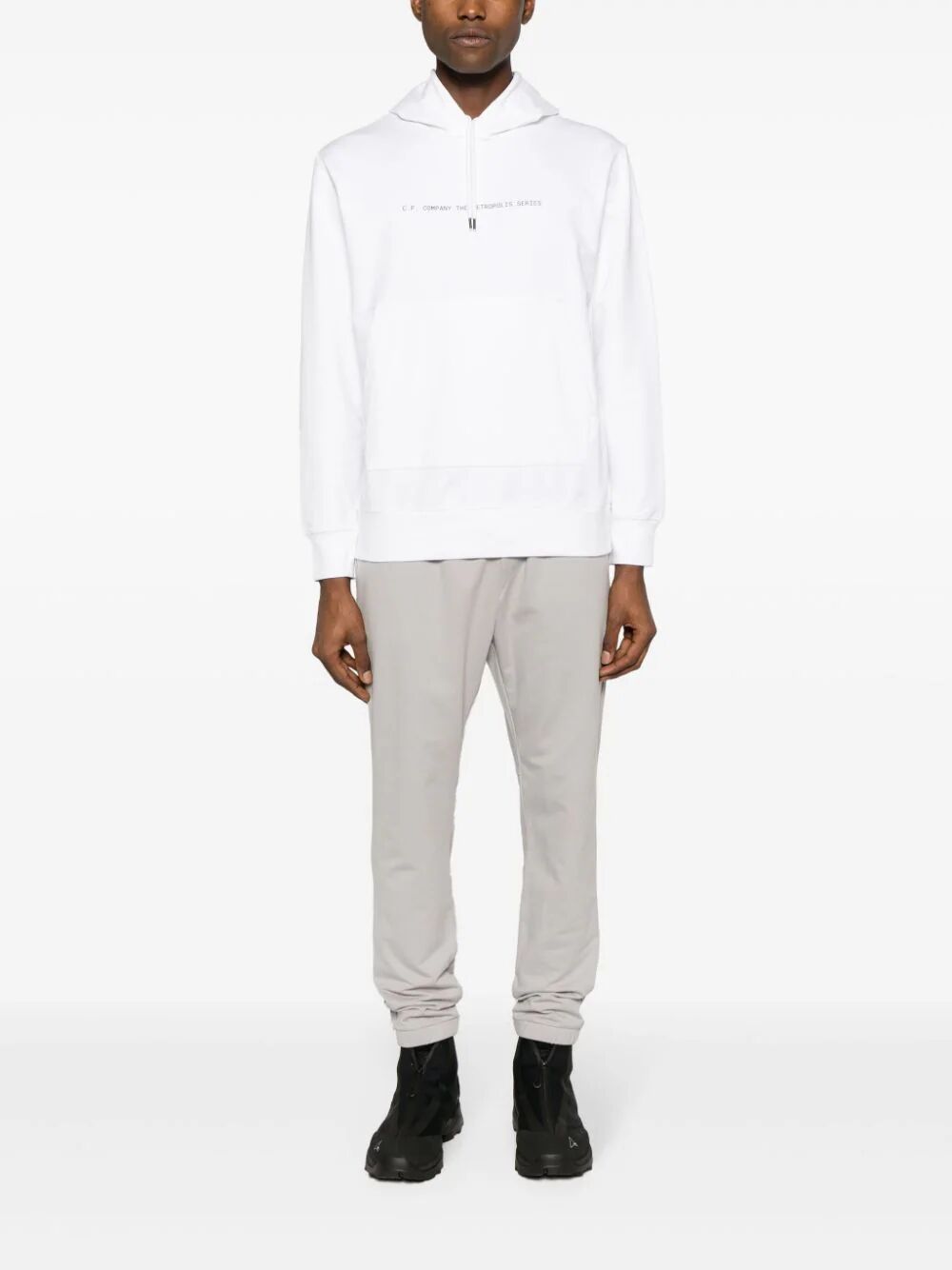 C.P.COMPANY Metropolis Series Stretch Fleece Graphic Hoodie - Men’s Size