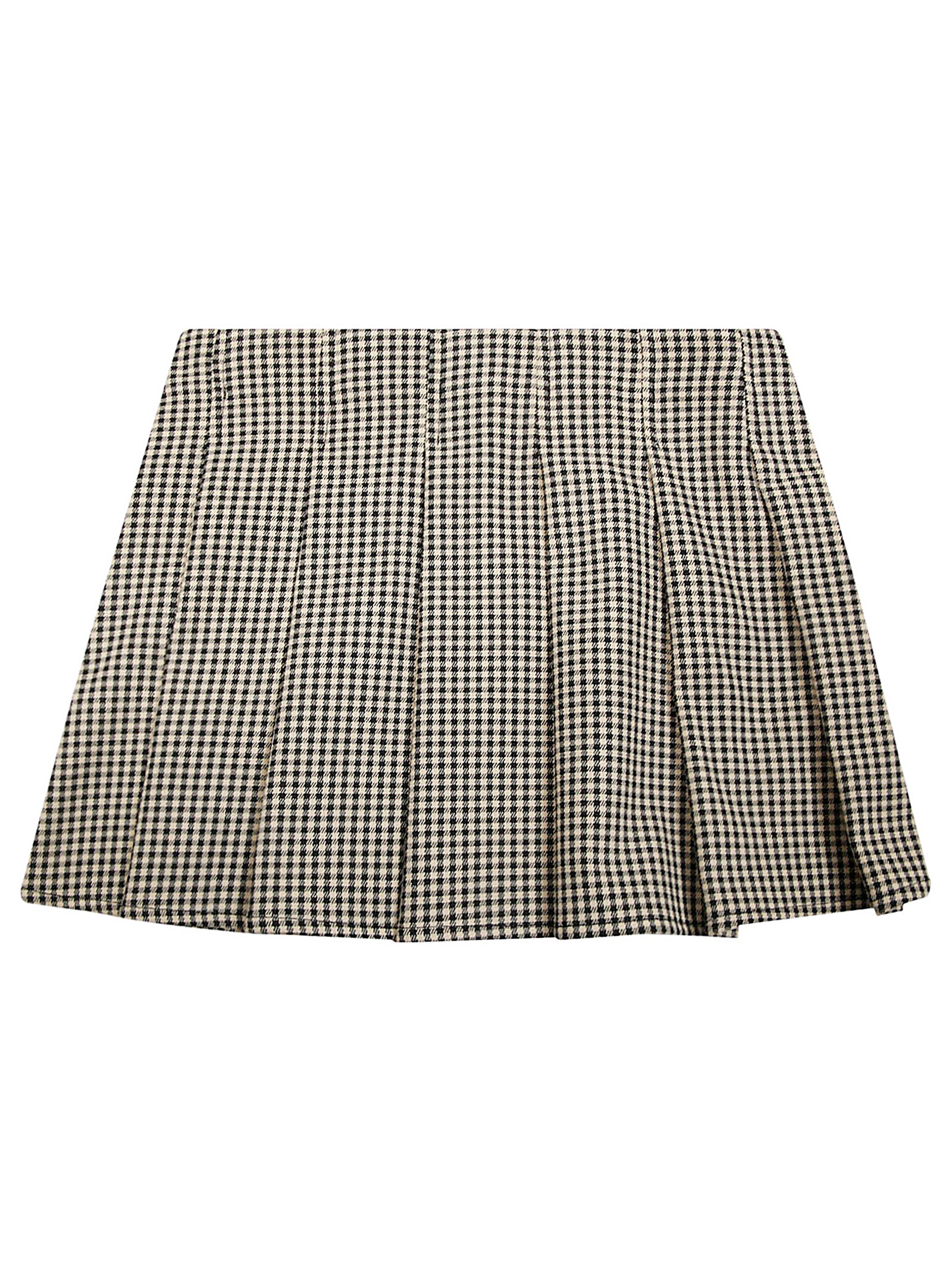 PATRIZIA PEPE Chic Mini Skirt with Microcheck Pleats