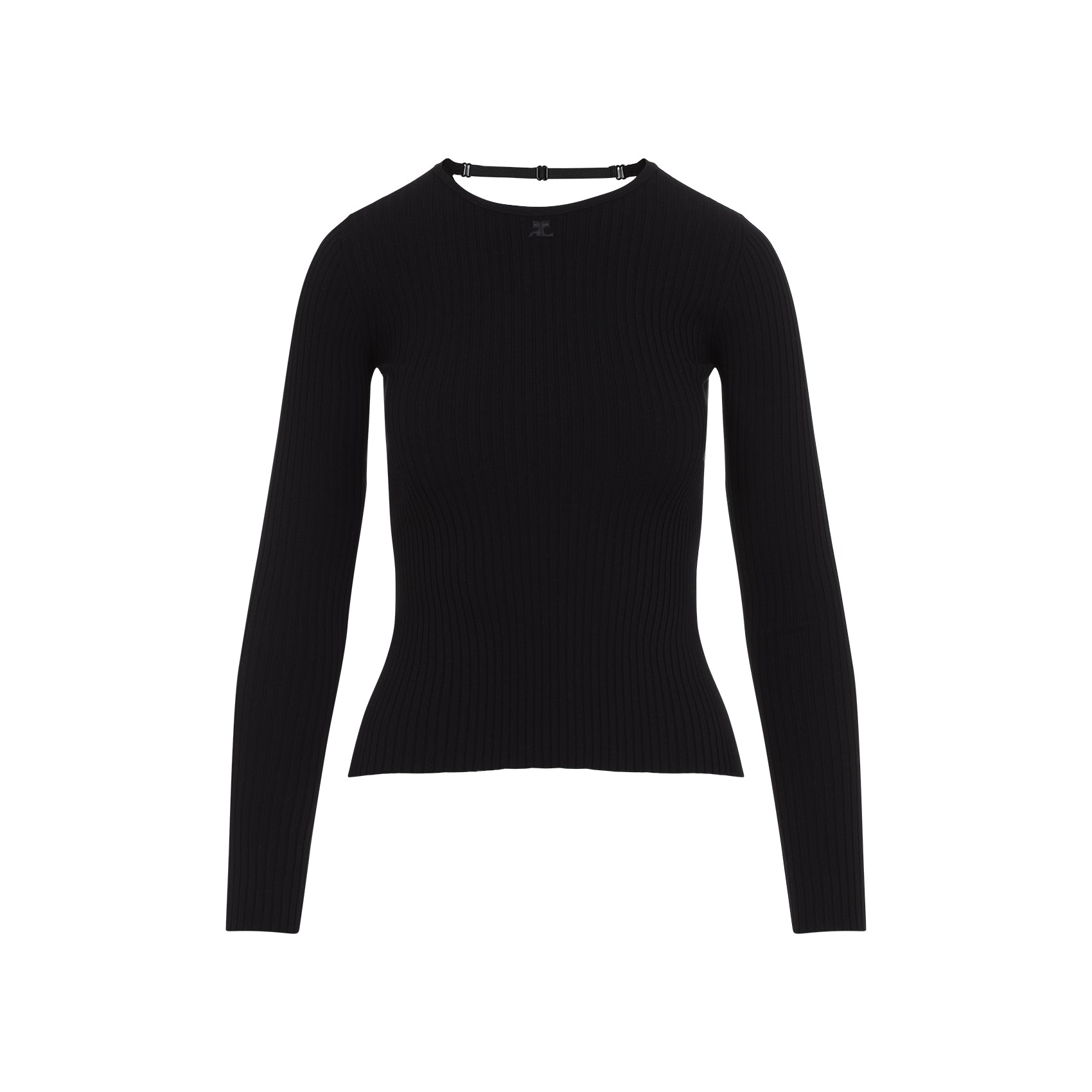 COURREGES Lingerie Strap Rib Knit Pullover for Men