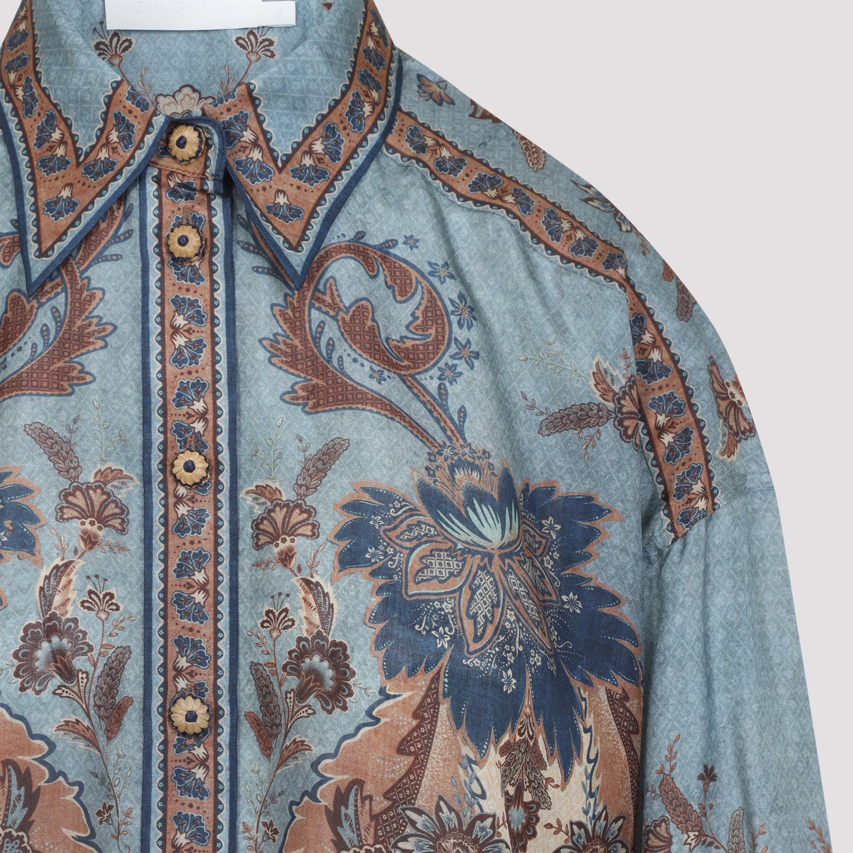 ZIMMERMANN Ascension Silk Shirt for Men