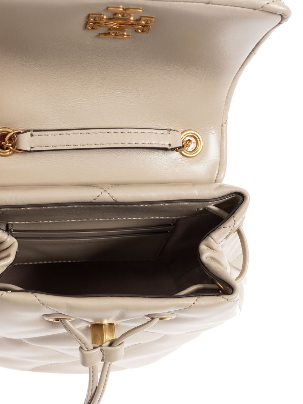 TORY BURCH Mini Quilted Leather Backpack with Chain Straps