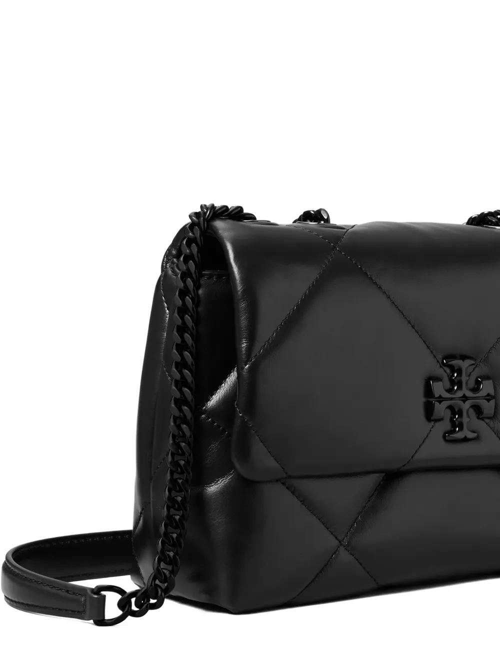 TORY BURCH Mini Convertible Handbag with Diamond Powder Finish