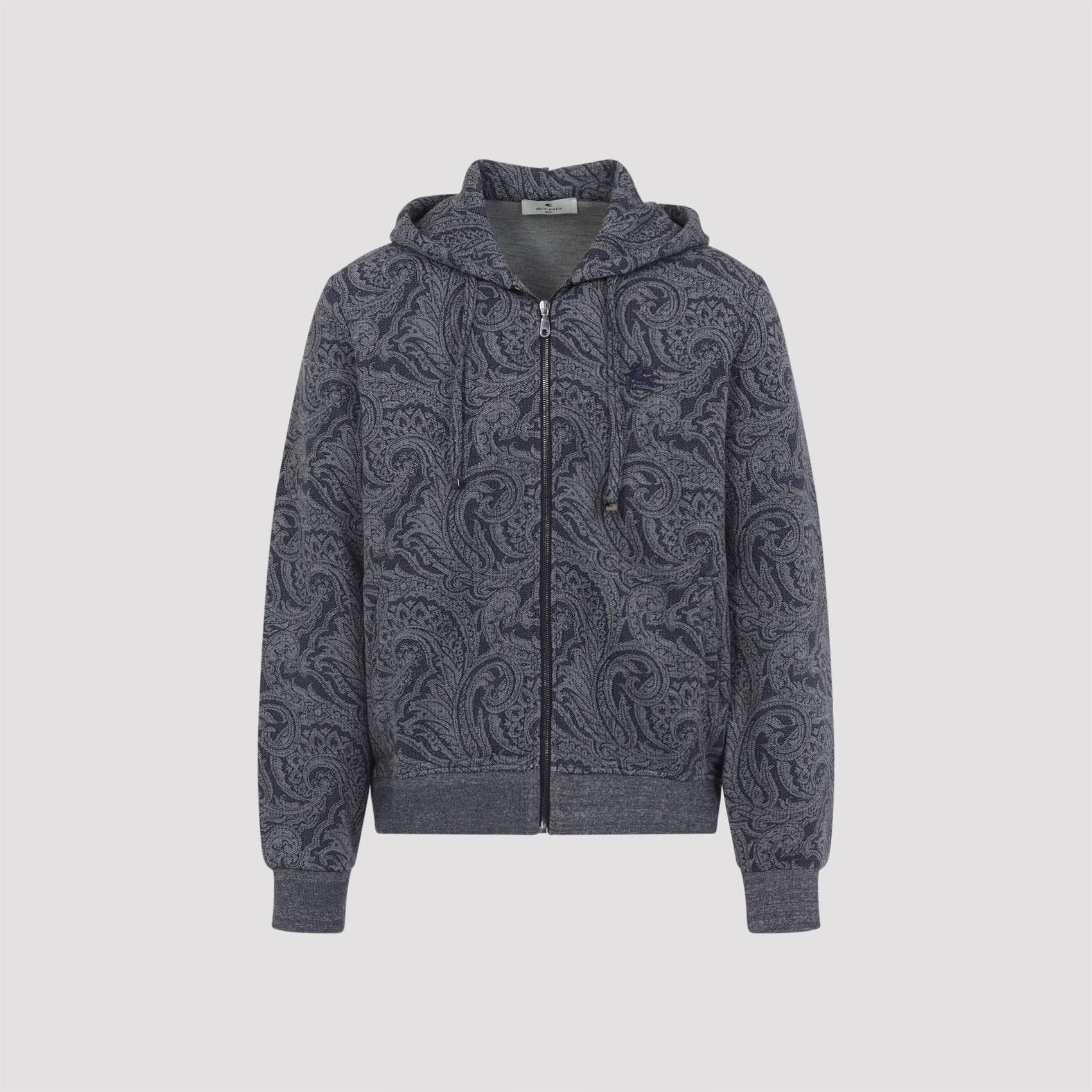 ETRO Zipped Hoodie with Welt Pockets
