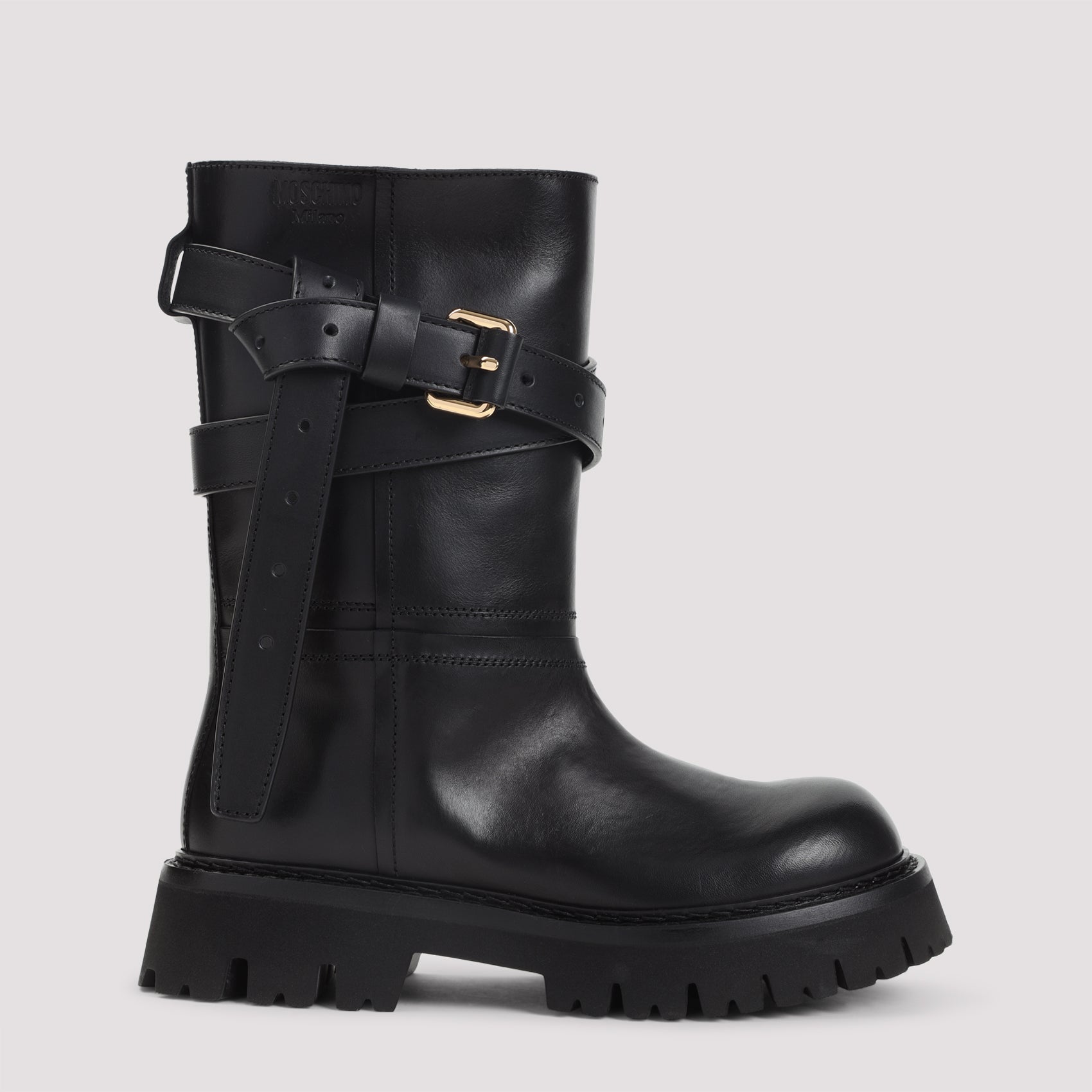 MOSCHINO Men's Premium Leather Boots