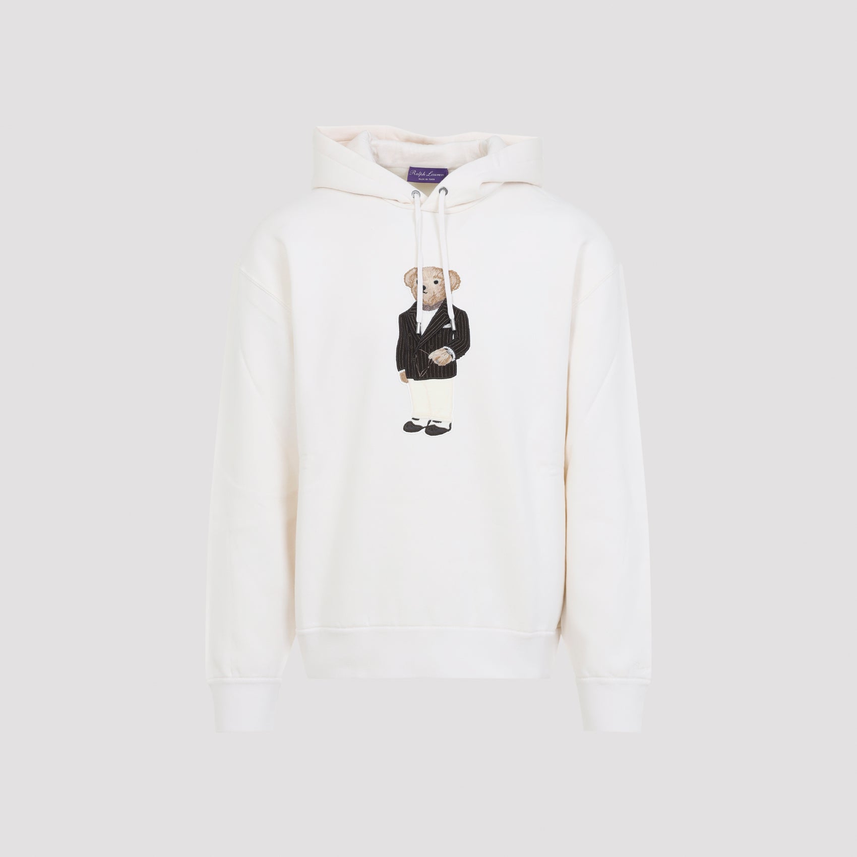 RALPH LAUREN PURPLE LABEL Men's Long Sleeve Bear Hood Pullover