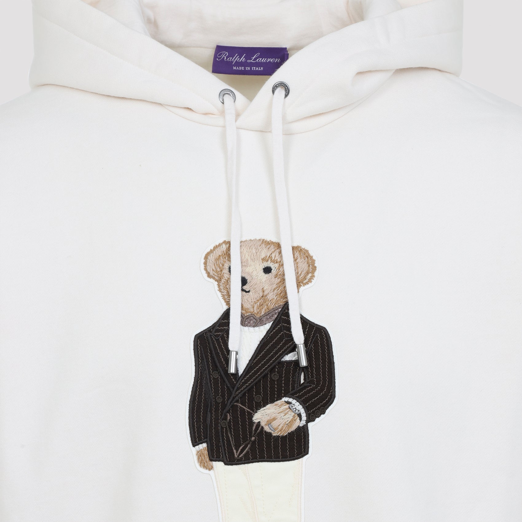 RALPH LAUREN PURPLE LABEL Men's Long Sleeve Bear Hood Pullover