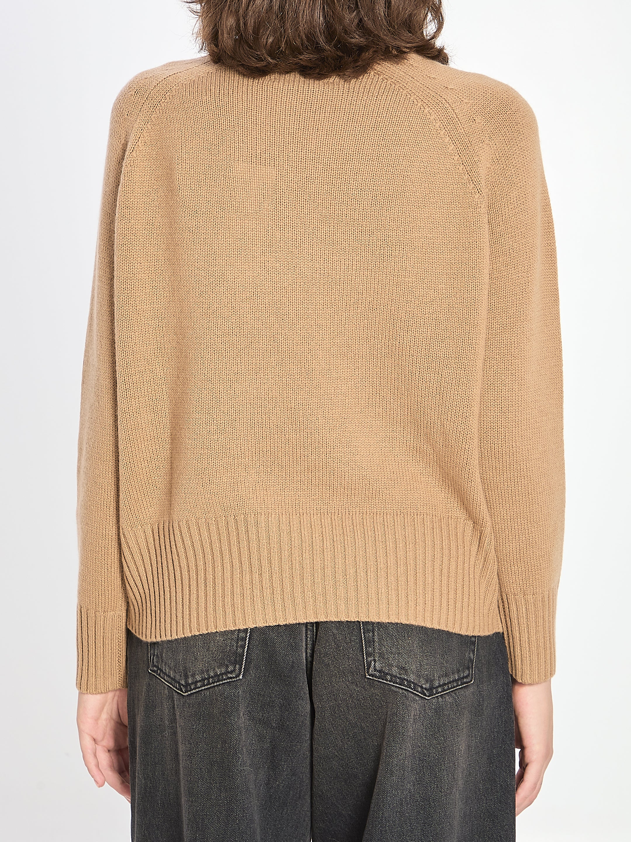 ALLUDE Wool and Cashmere Turtleneck Sweater - Relaxed Fit XS