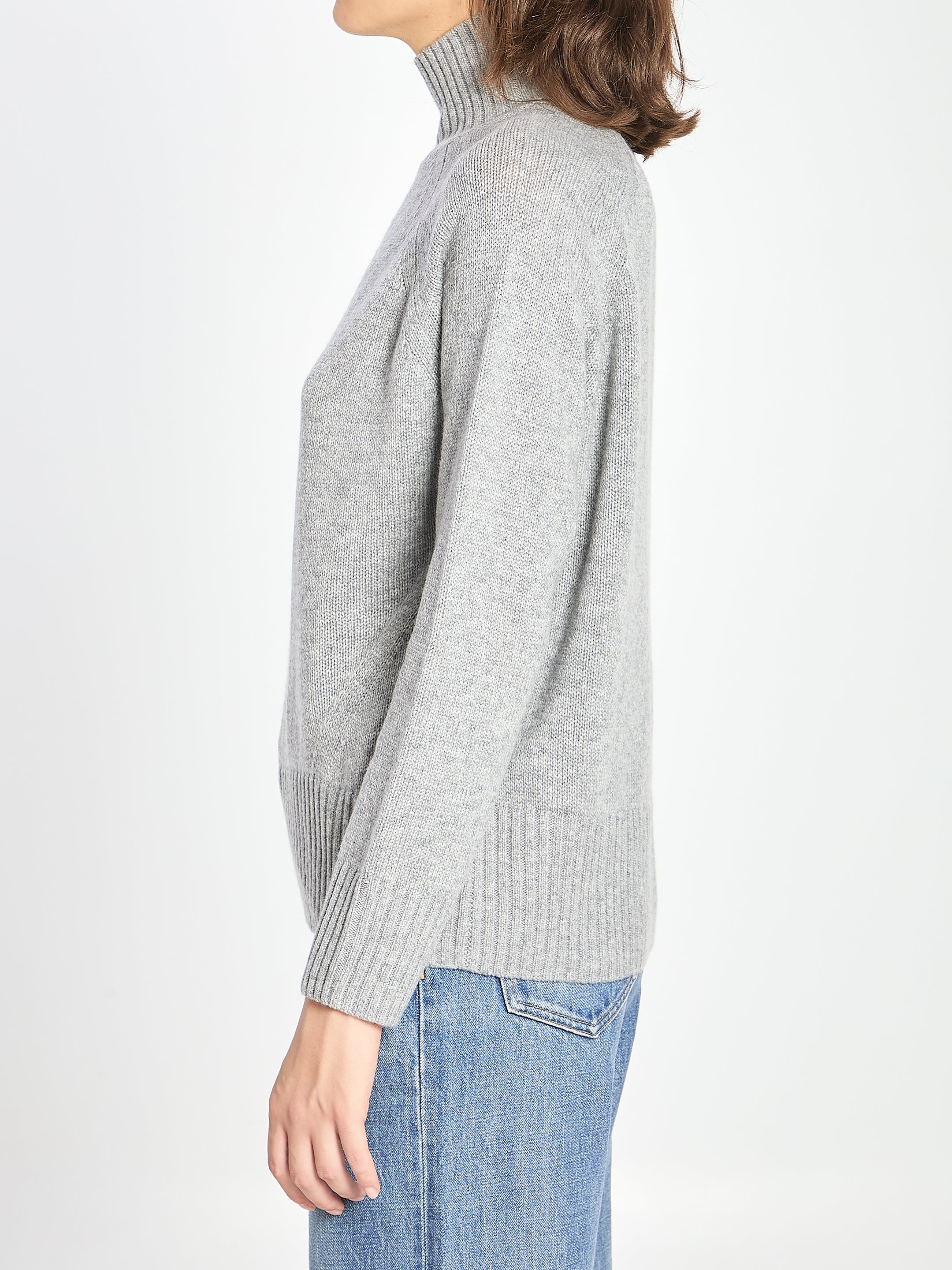 ALLUDE Relaxed Fit Turtleneck Sweater - Size S