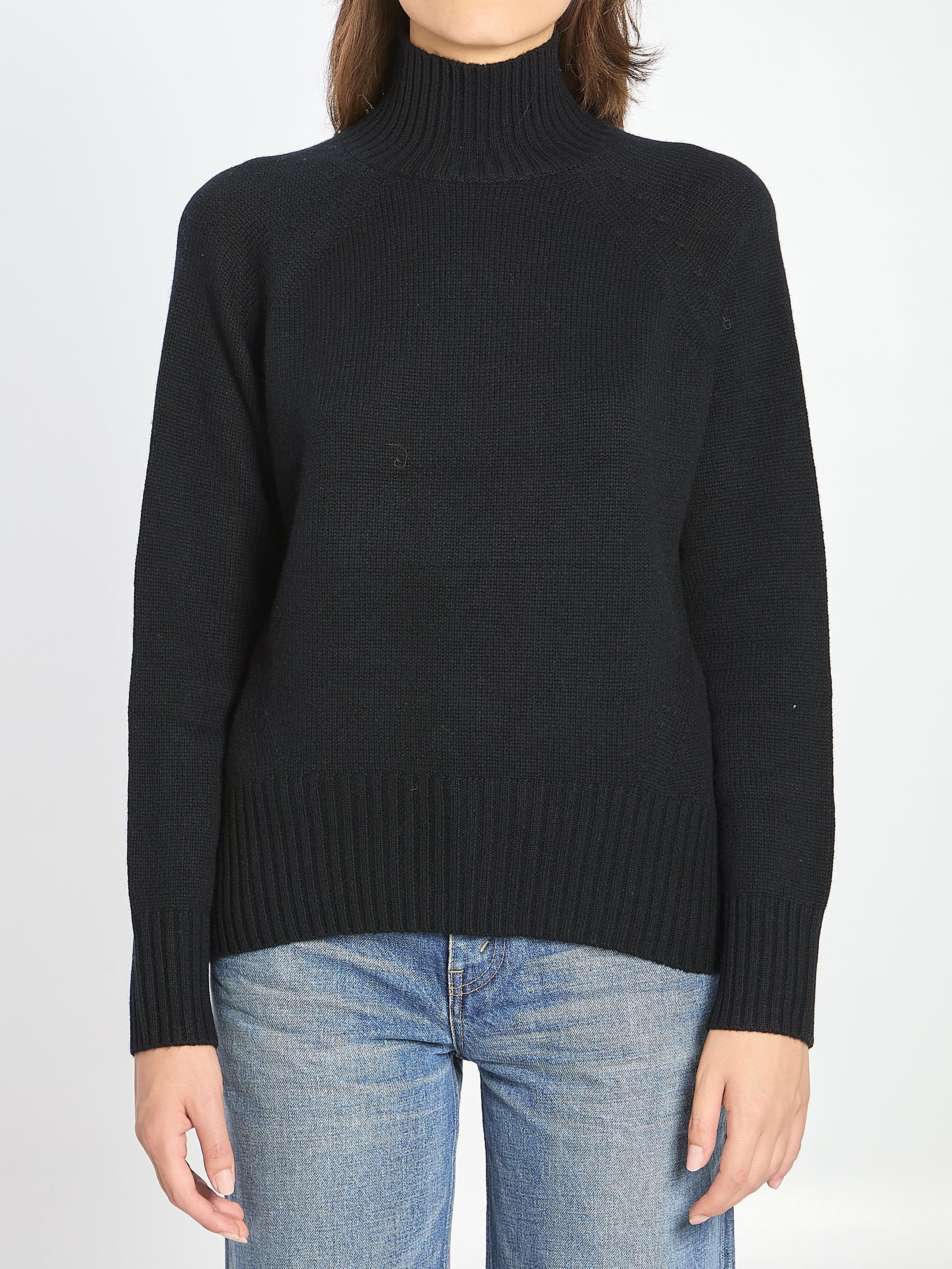 ALLUDE Relaxed Fit Turtleneck Sweater - Size S