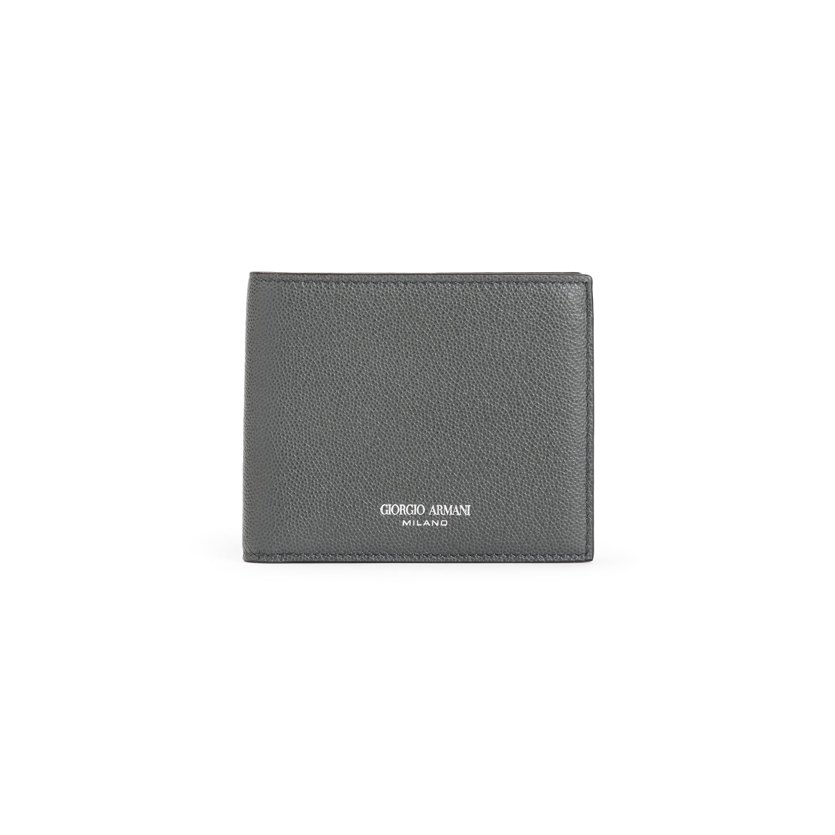 GIORGIO ARMANI Men's Mini Bi-Fold Leather Wallet