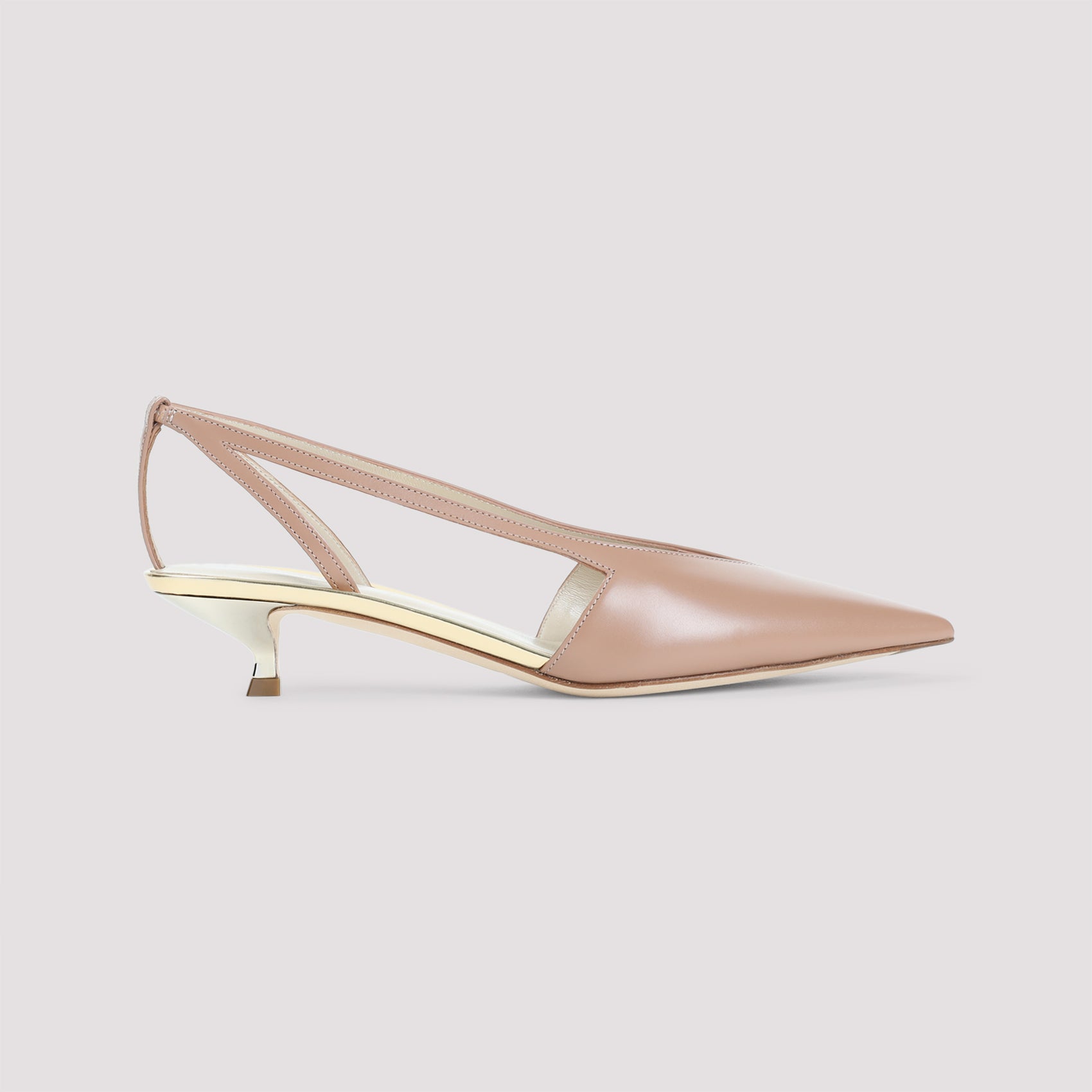 GIORGIO ARMANI 100% Leather Pumps - H: 3cm