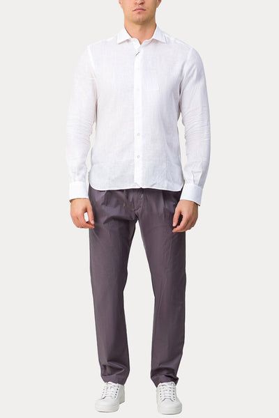 HERNO Linen Button-Up Shirt for Men