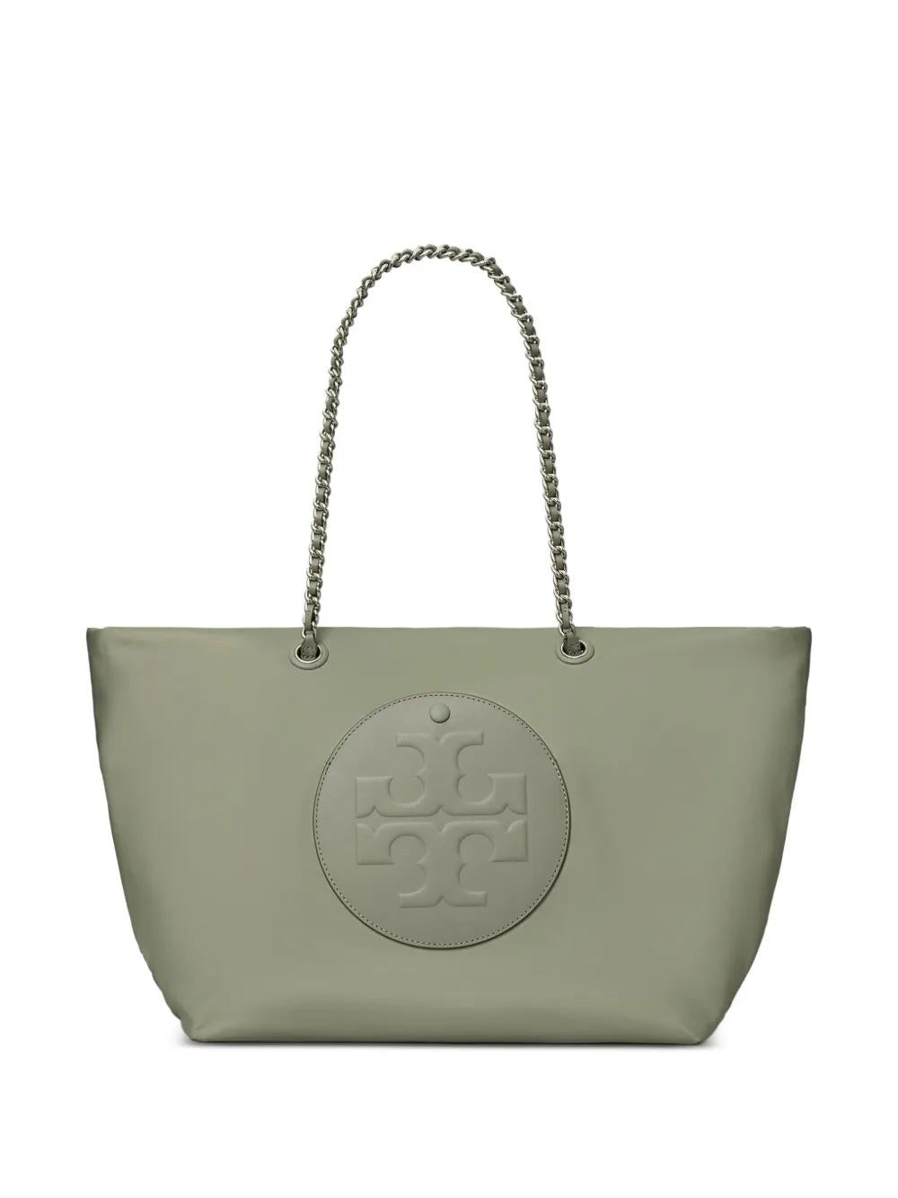 TORY BURCH Chain Strap Logo Plaque Tote Handbag