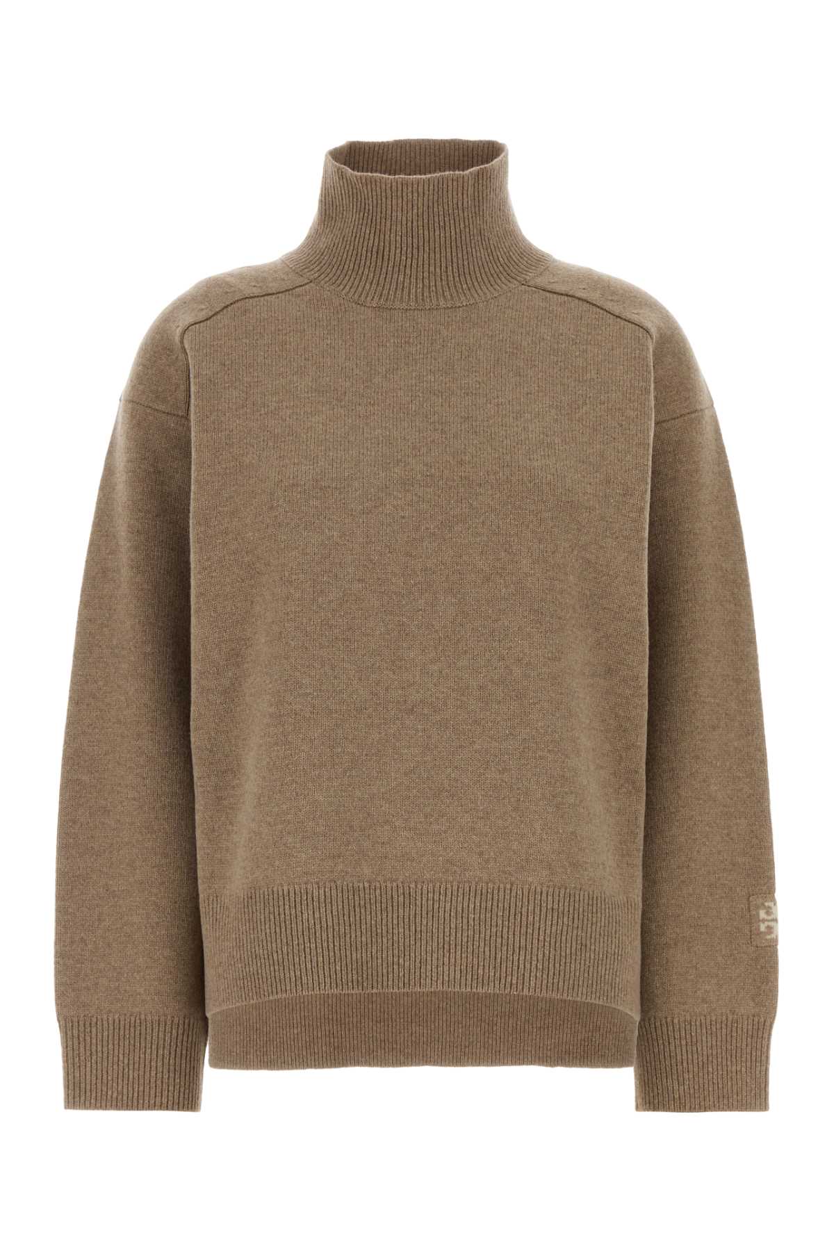TORY BURCH Oversized Wool Sweater with Sweater Neck