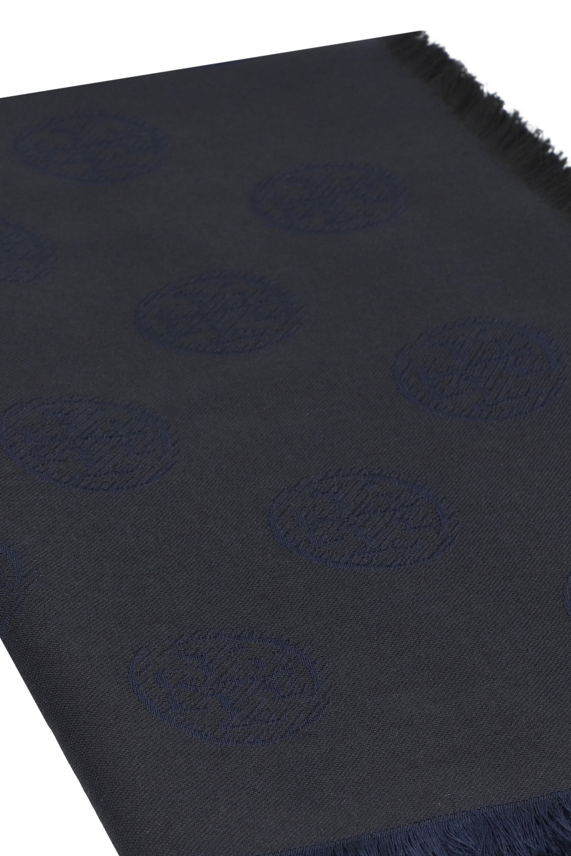 TORY BURCH Frayed Hem Wool and Silk Scarf 100x180 cm