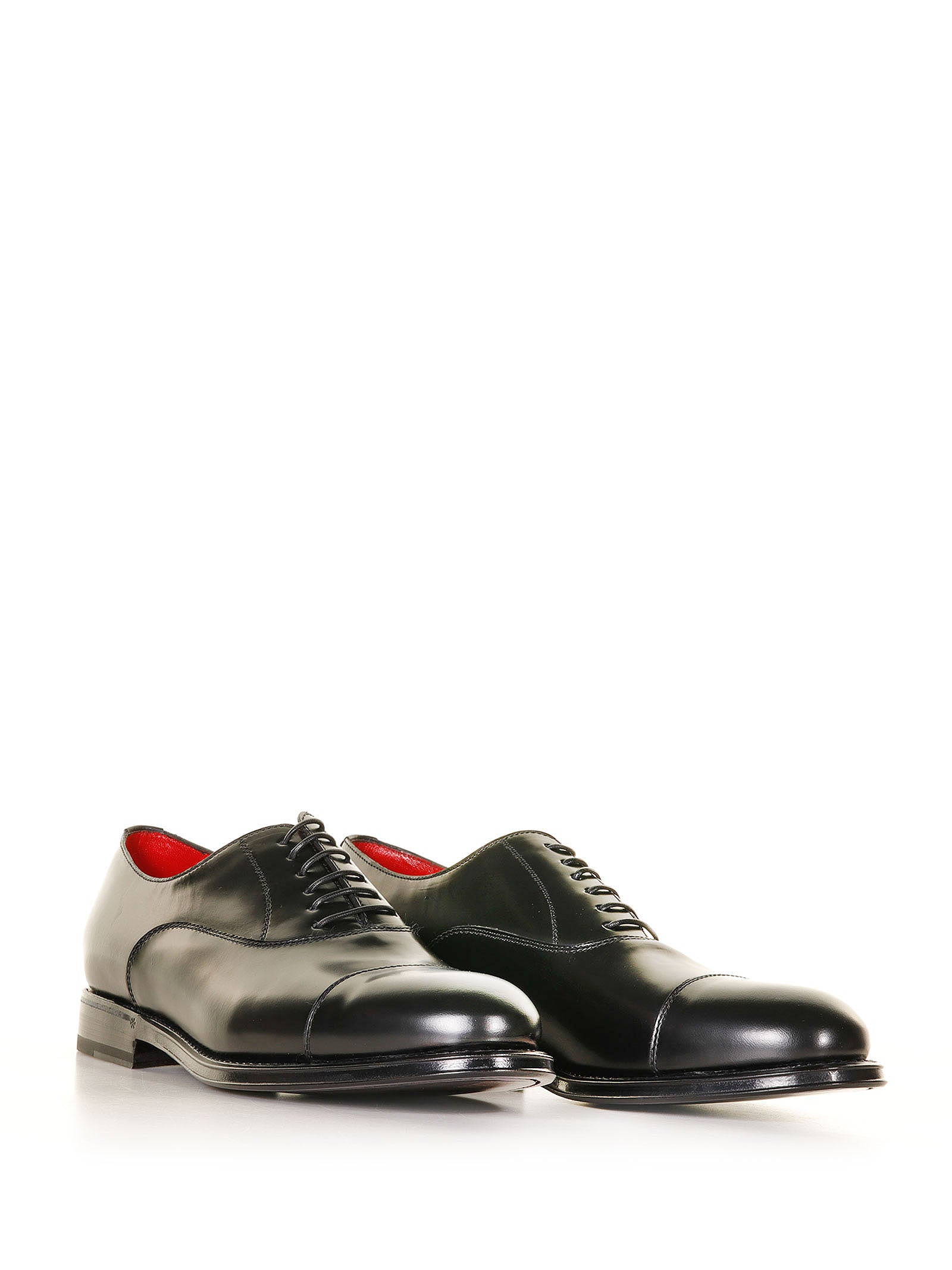 BARRET Leather Oxford Shoes with Toe Cap - FW25