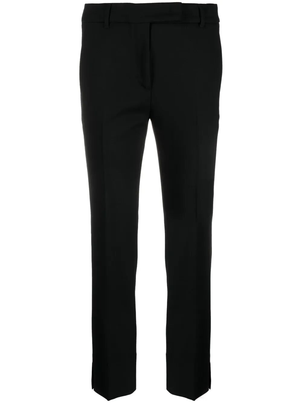 INCOTEX Tailored Straight-Leg Mid-Rise Wool Trousers for Women