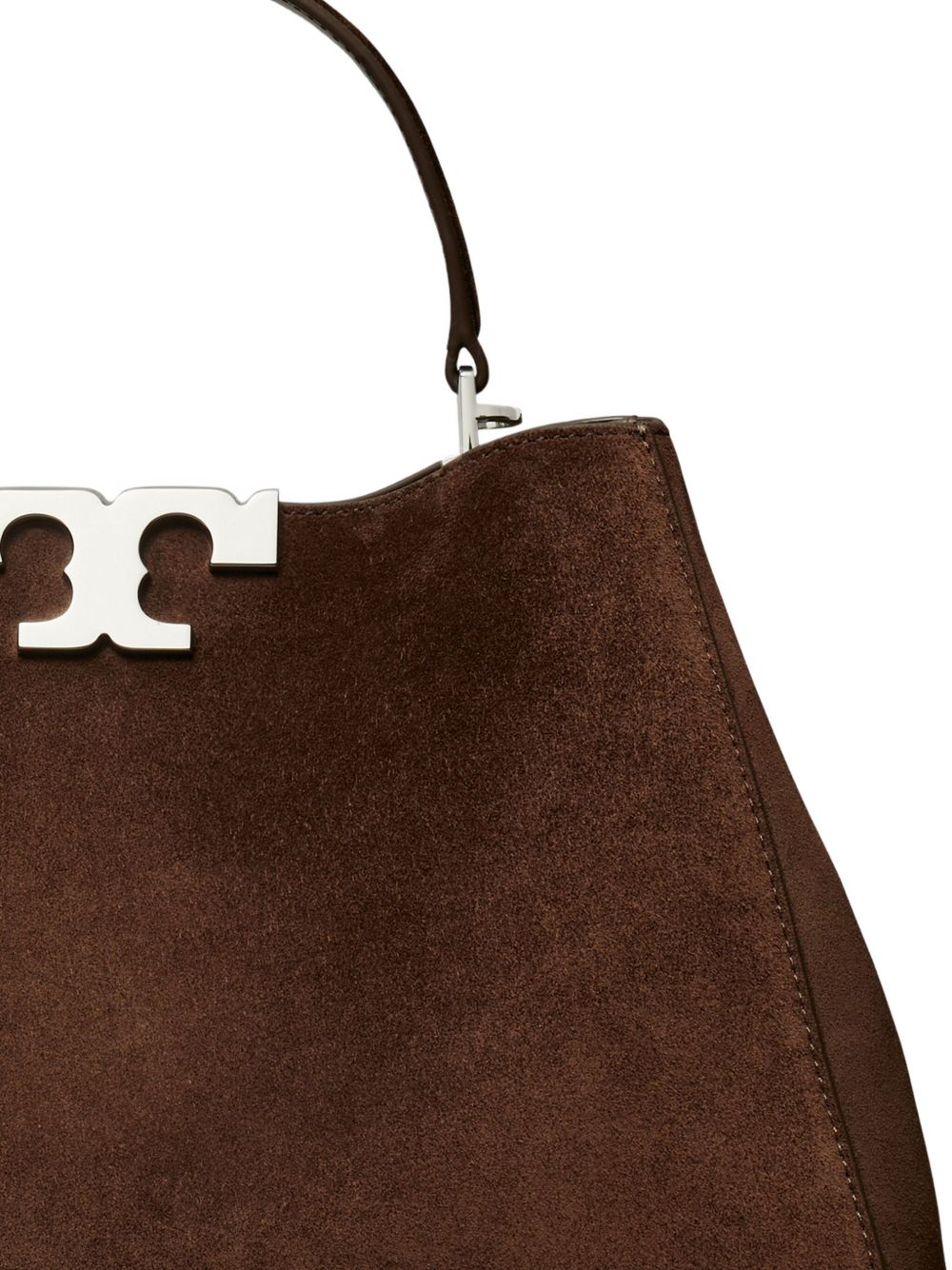 TORY BURCH Eleonora Suede Handbag with Central Divider - 32cm