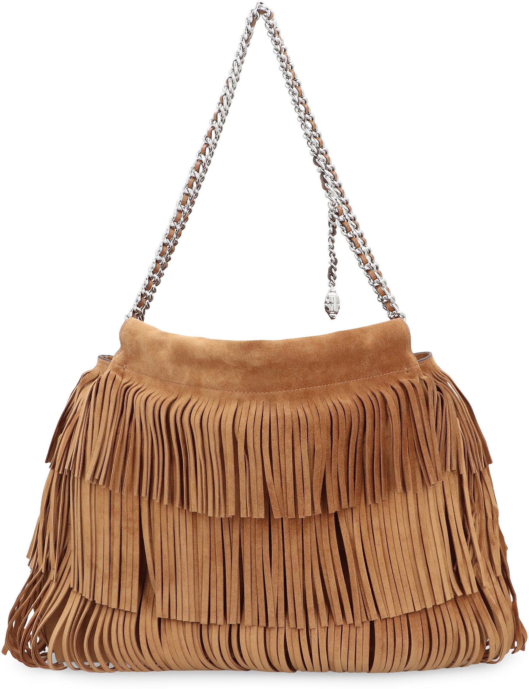 TORY BURCH Fringe Hobo Handbag 36 CM x 30 CM x 10.5 CM