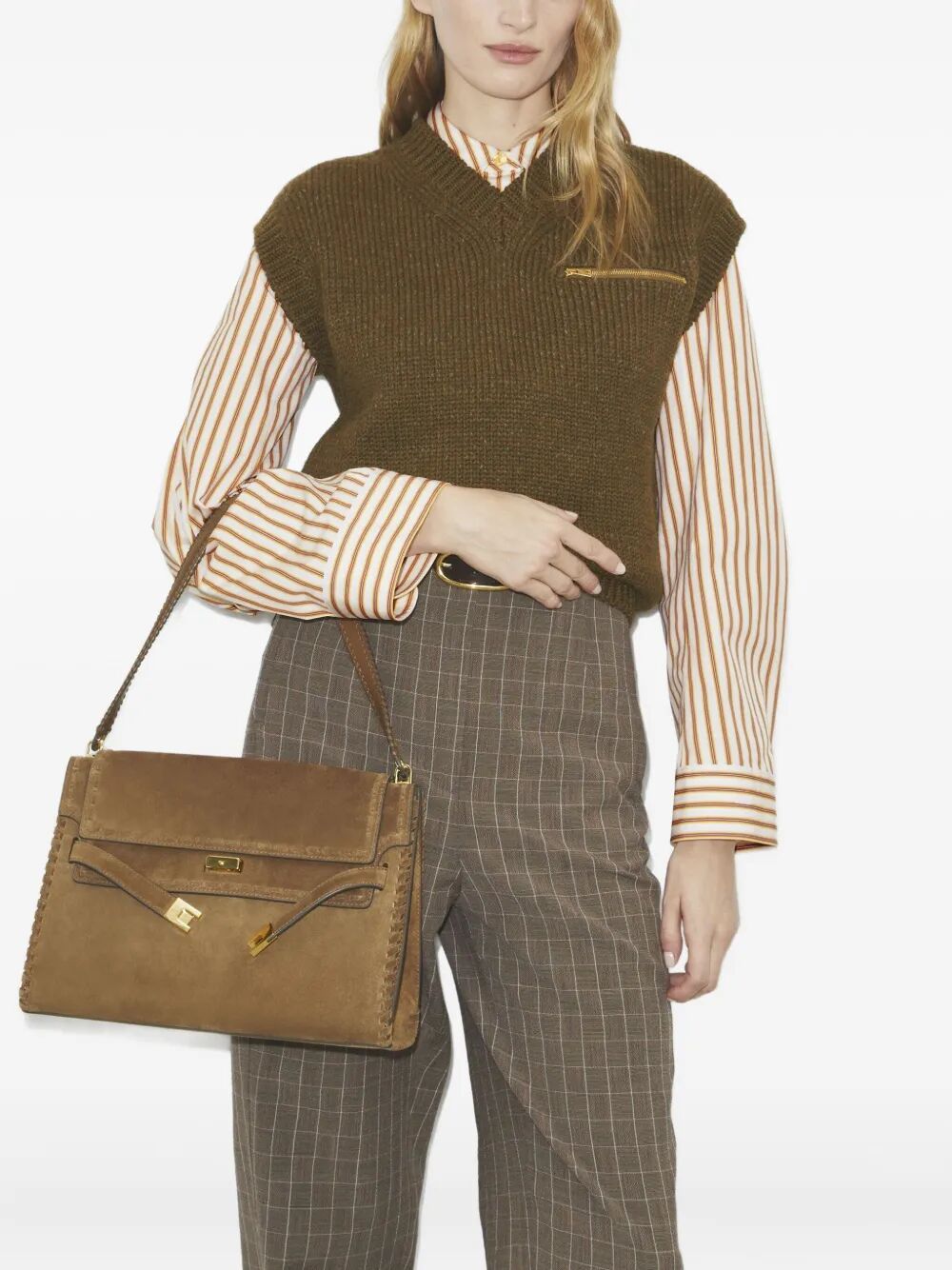 TORY BURCH Mini Suede Leather Shoulder Bag