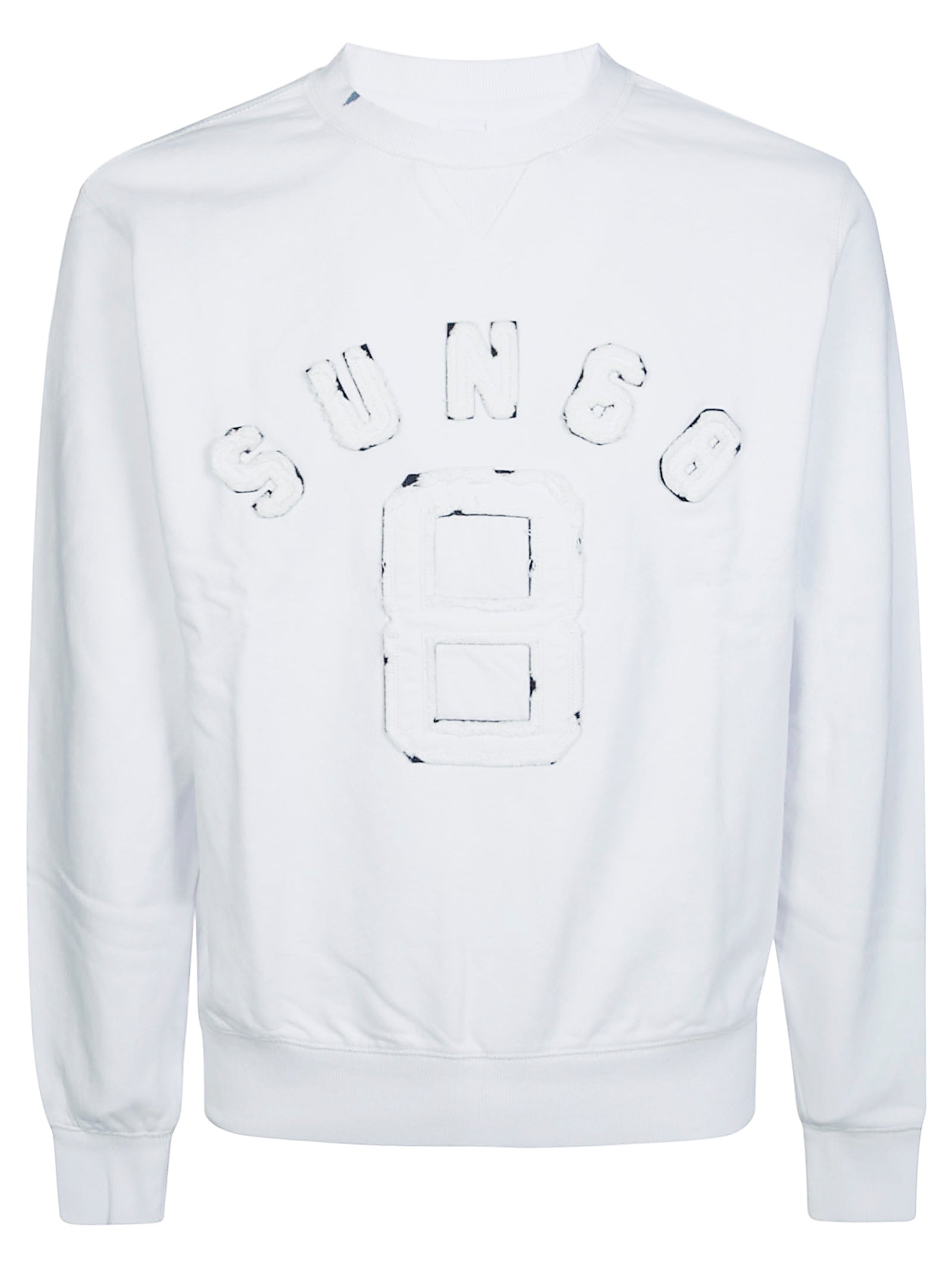 SUN 68 Vintage-Inspired Round Neck Sweatshirt for Women