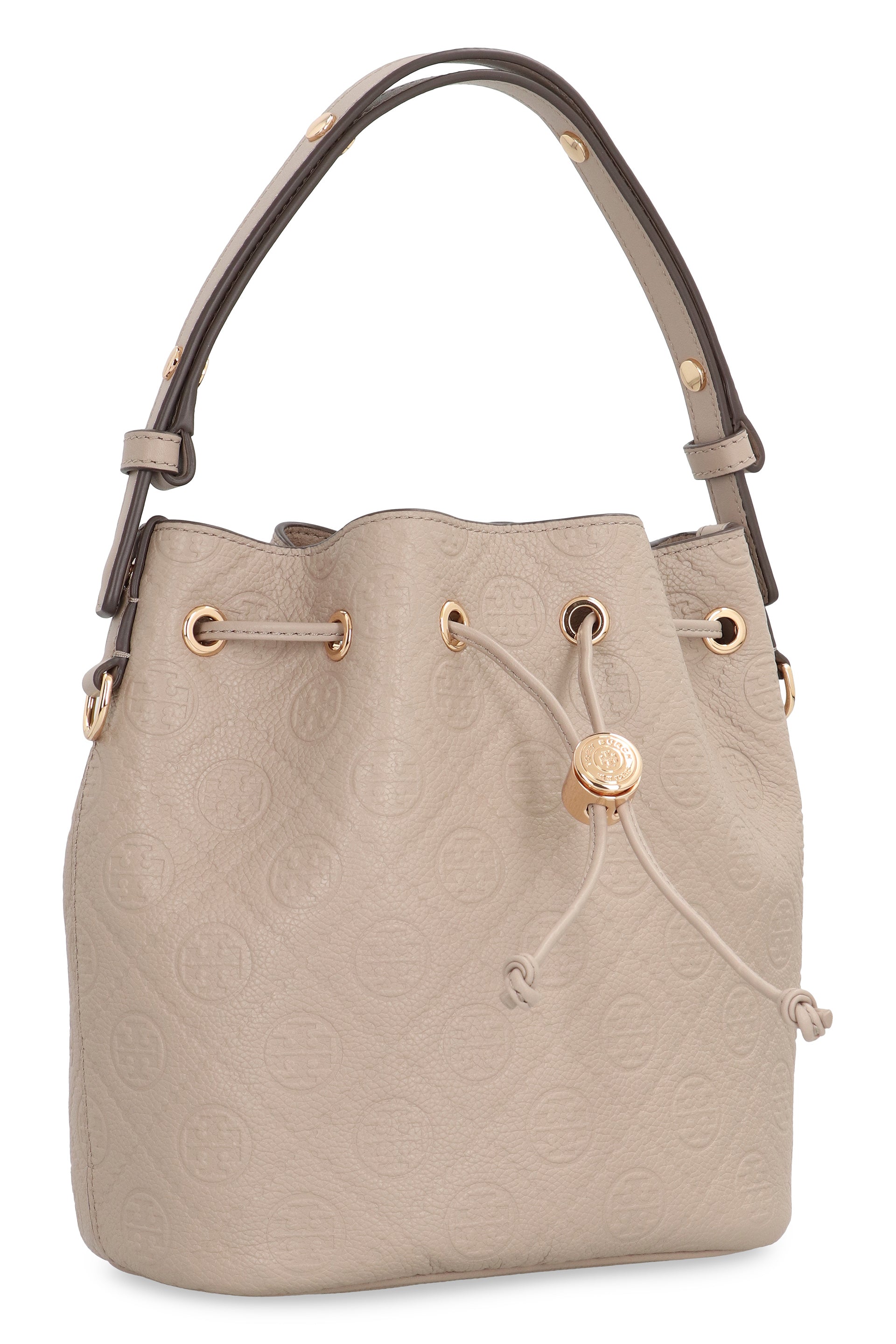 TORY BURCH Monogram Bucket Handbag - 21 CM x 21 CM