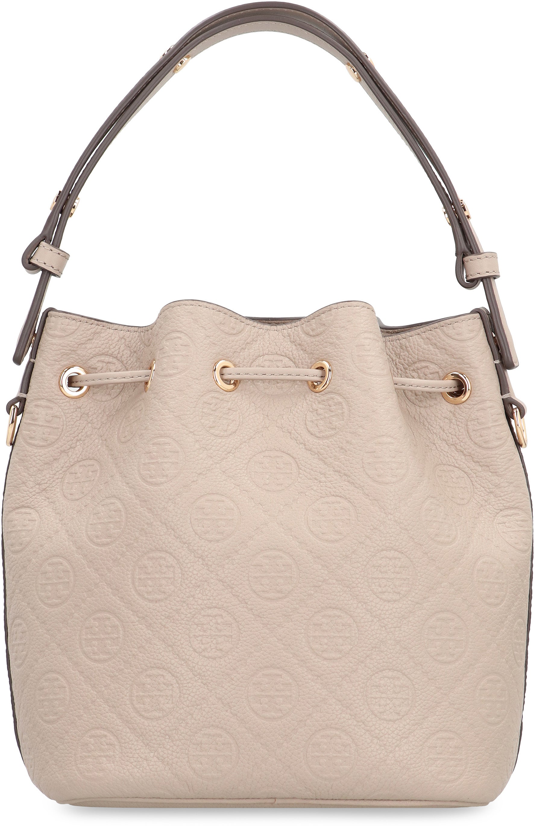 TORY BURCH Monogram Bucket Handbag - 21 CM x 21 CM
