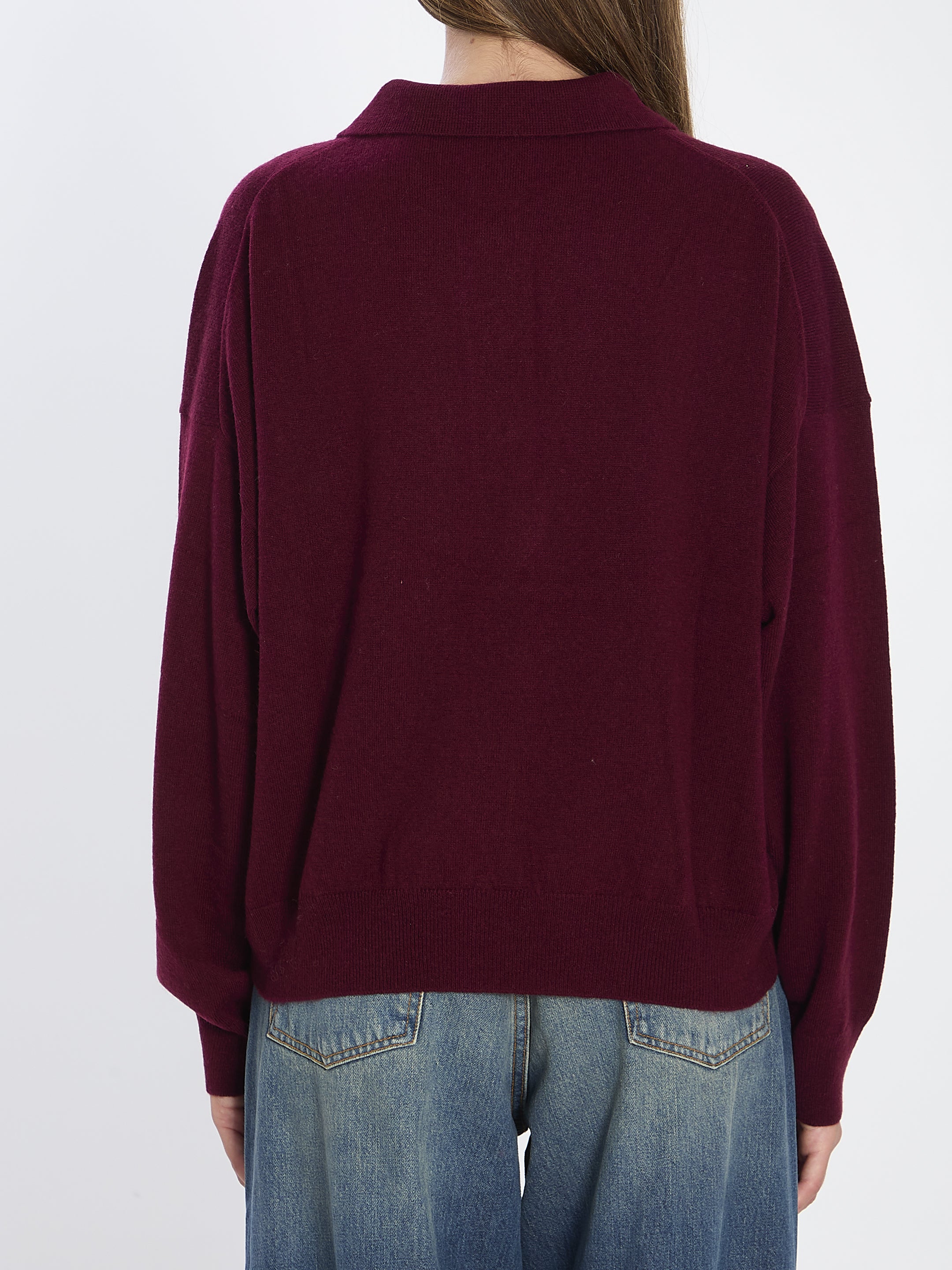 ALLUDE Wool and Cashmere Polo Shirt - Relaxed Fit