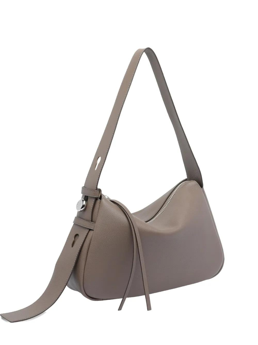 TORY BURCH Leather Shoulder Handbag with Zip Fastening