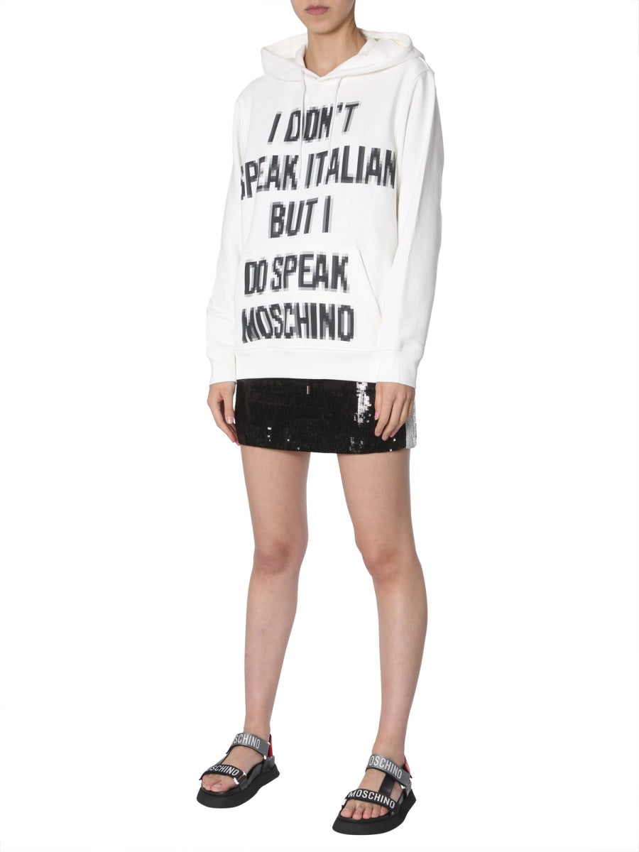 MOSCHINO COUTURE Hooded Sweatshirt for Women - Fall/Winter 2019 Collection