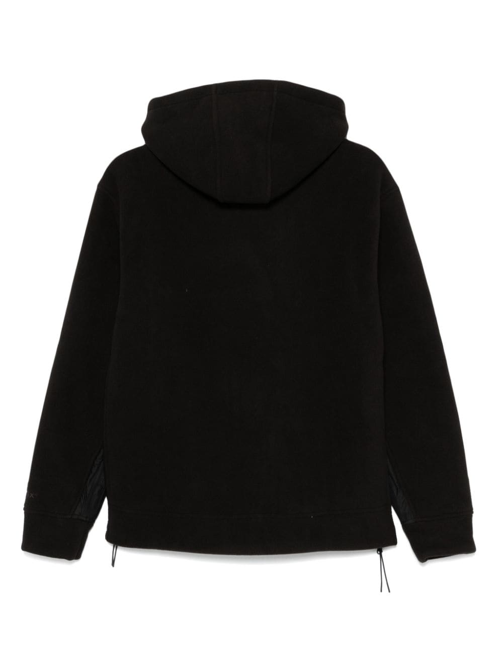 C.P.COMPANY Men's Fleece Texture Drawstring Hoodie with Expandable Sides