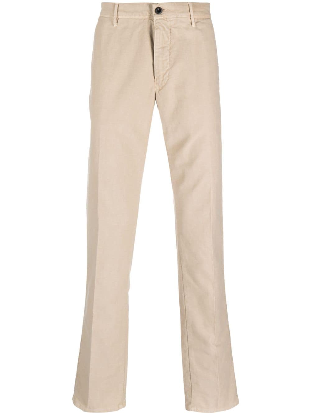 INCOTEX Men's Nude Stretch Cotton Pants - Fall/Winter 2024