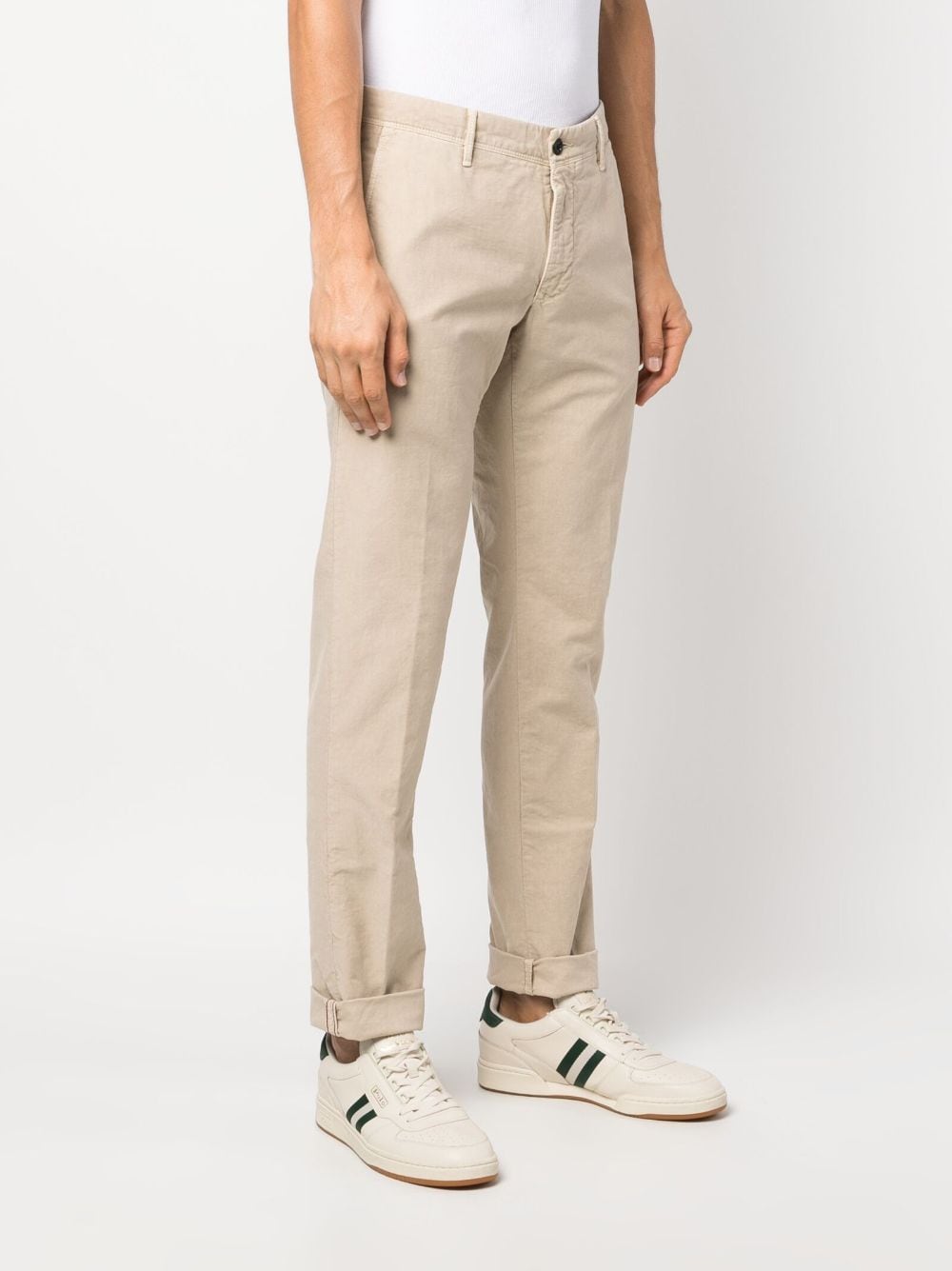 INCOTEX Men's Nude Stretch Cotton Pants - Fall/Winter 2024