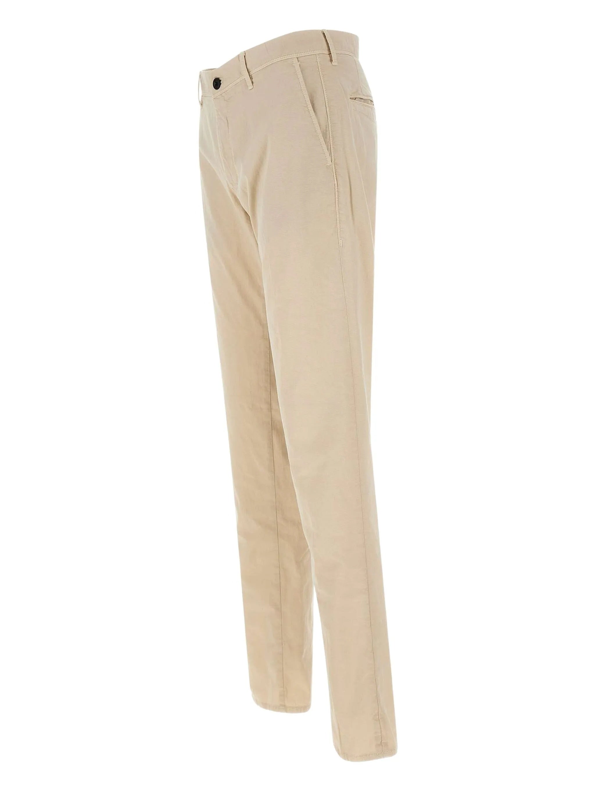 INCOTEX Stretch Cotton Trousers for Men - SS24