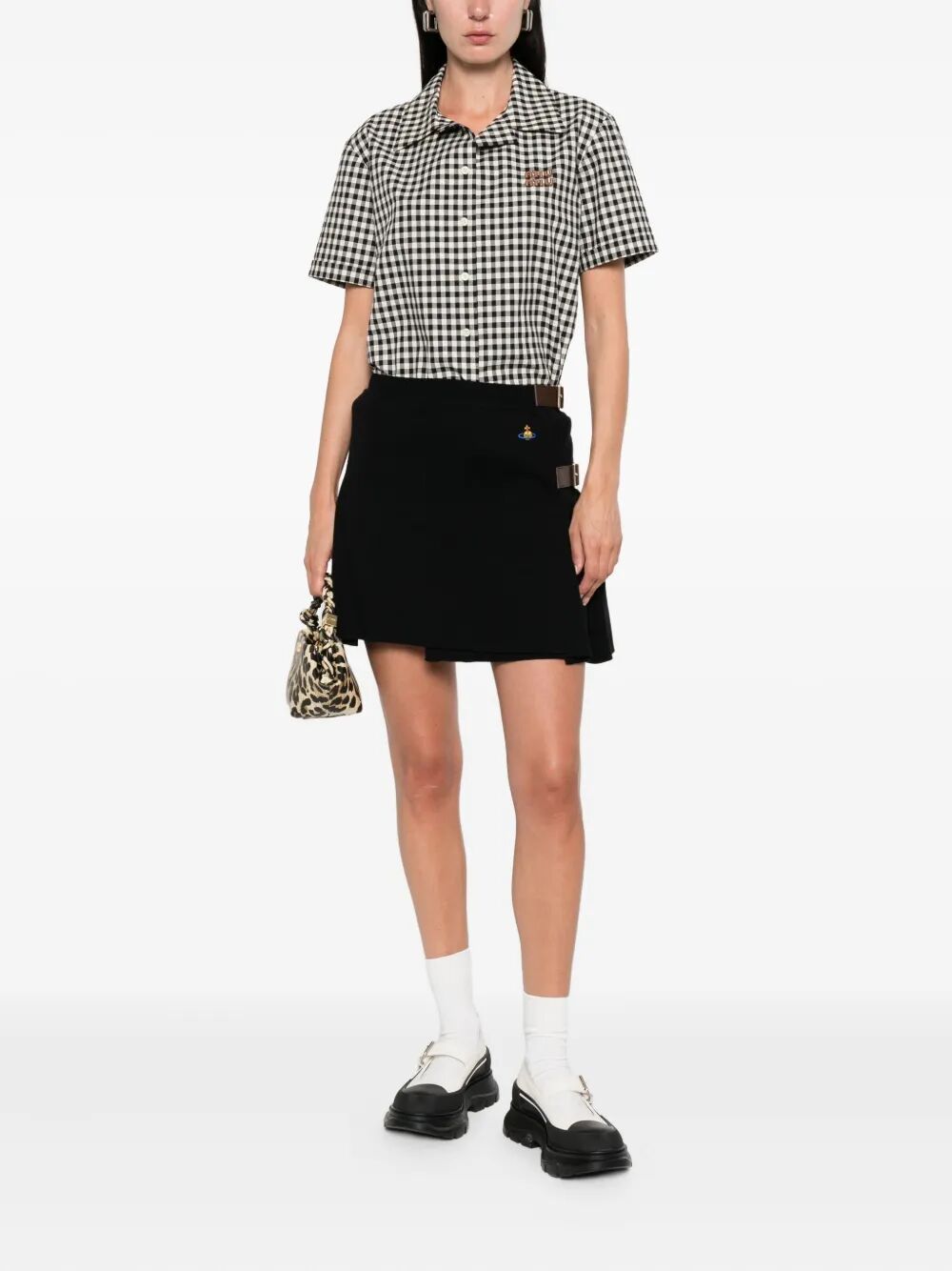 VIVIENNE WESTWOOD Chic Pleated Kilt Mini Skirt