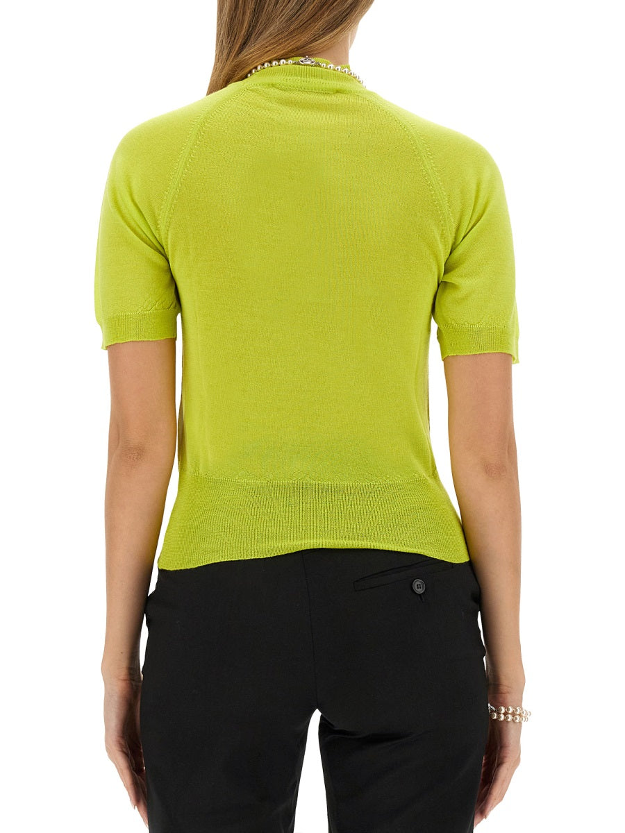 VIVIENNE WESTWOOD Bea Shirt Size S - Merino Wool and Silk Blend